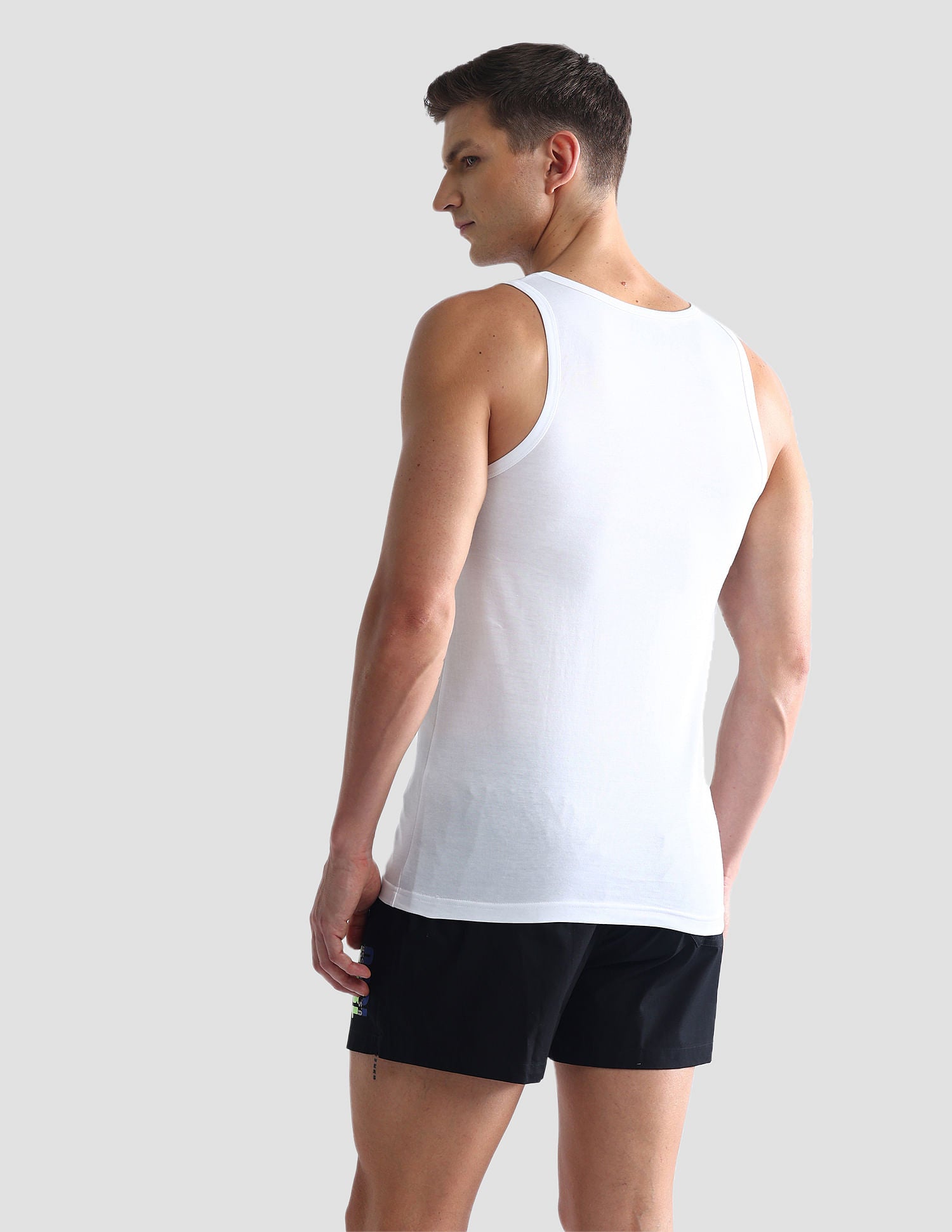 Solid Cotton OEV03 Vest - Pack Of 2 Navy and White - U.S. POLO ASSN. | Large