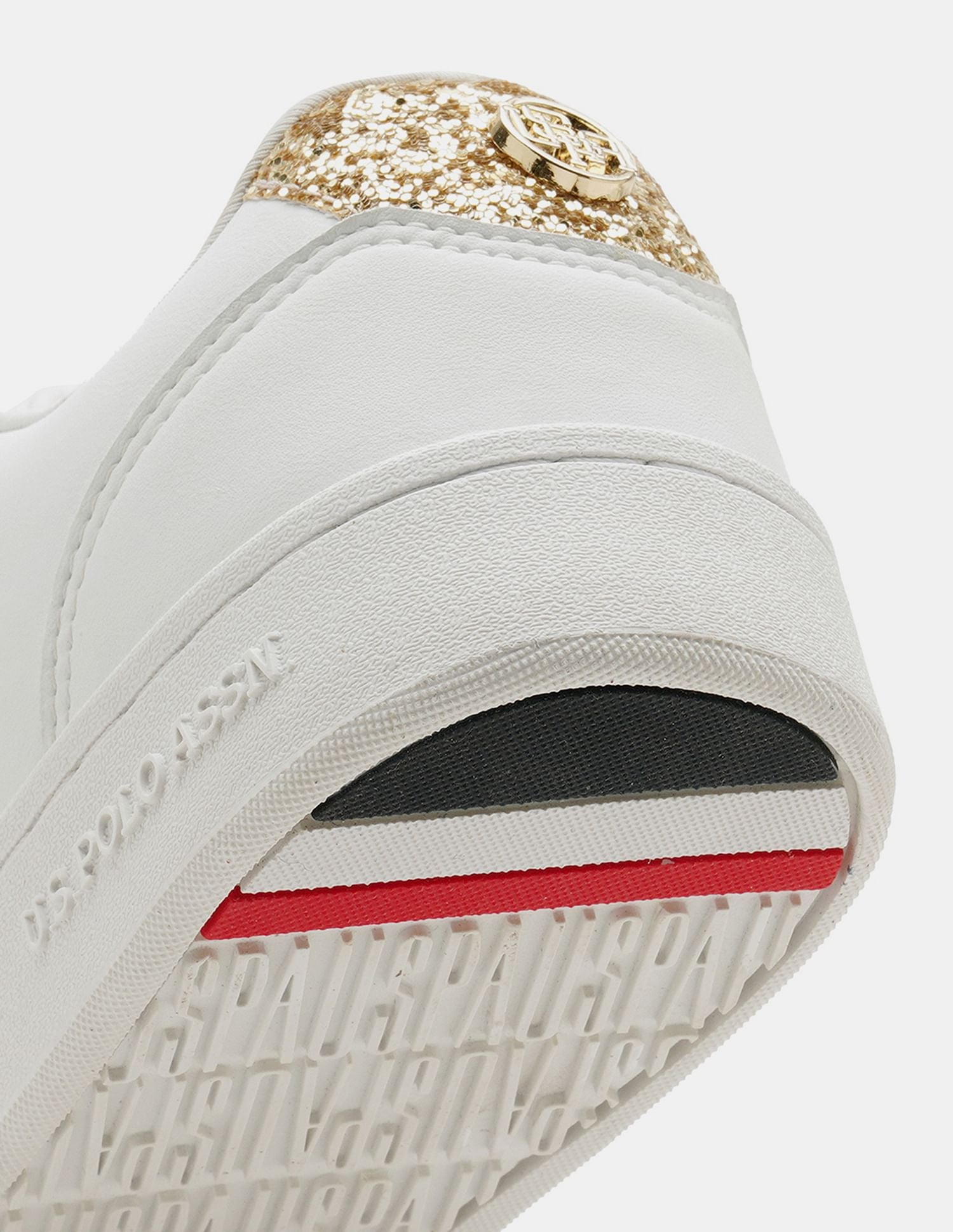 Women Glitter Kate 3.0 Sneakers Off White - U.S. POLO ASSN. | Large