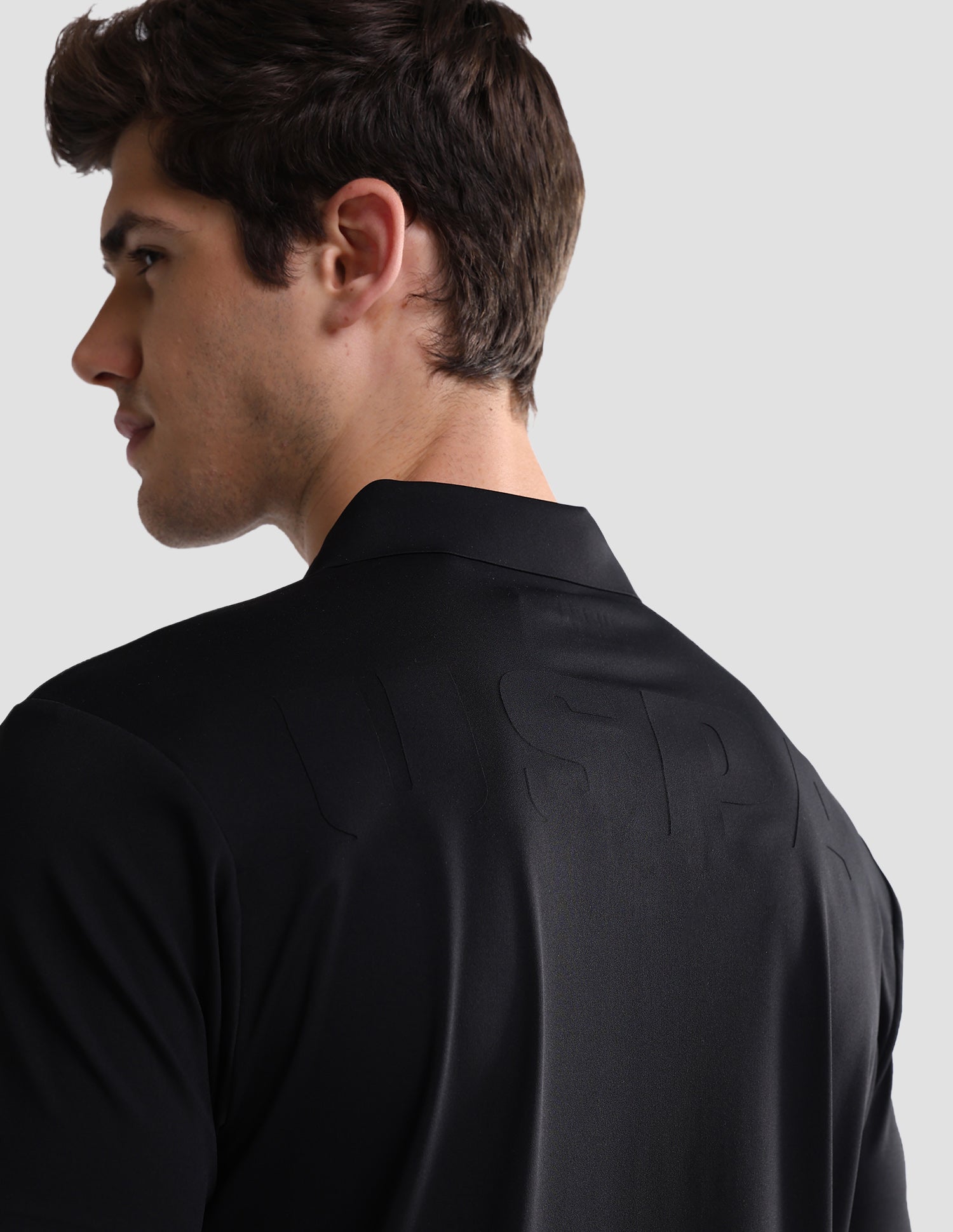 Solid Slim Fit Active Polo Shirt Black - U.S. Polo Assn. India | Large