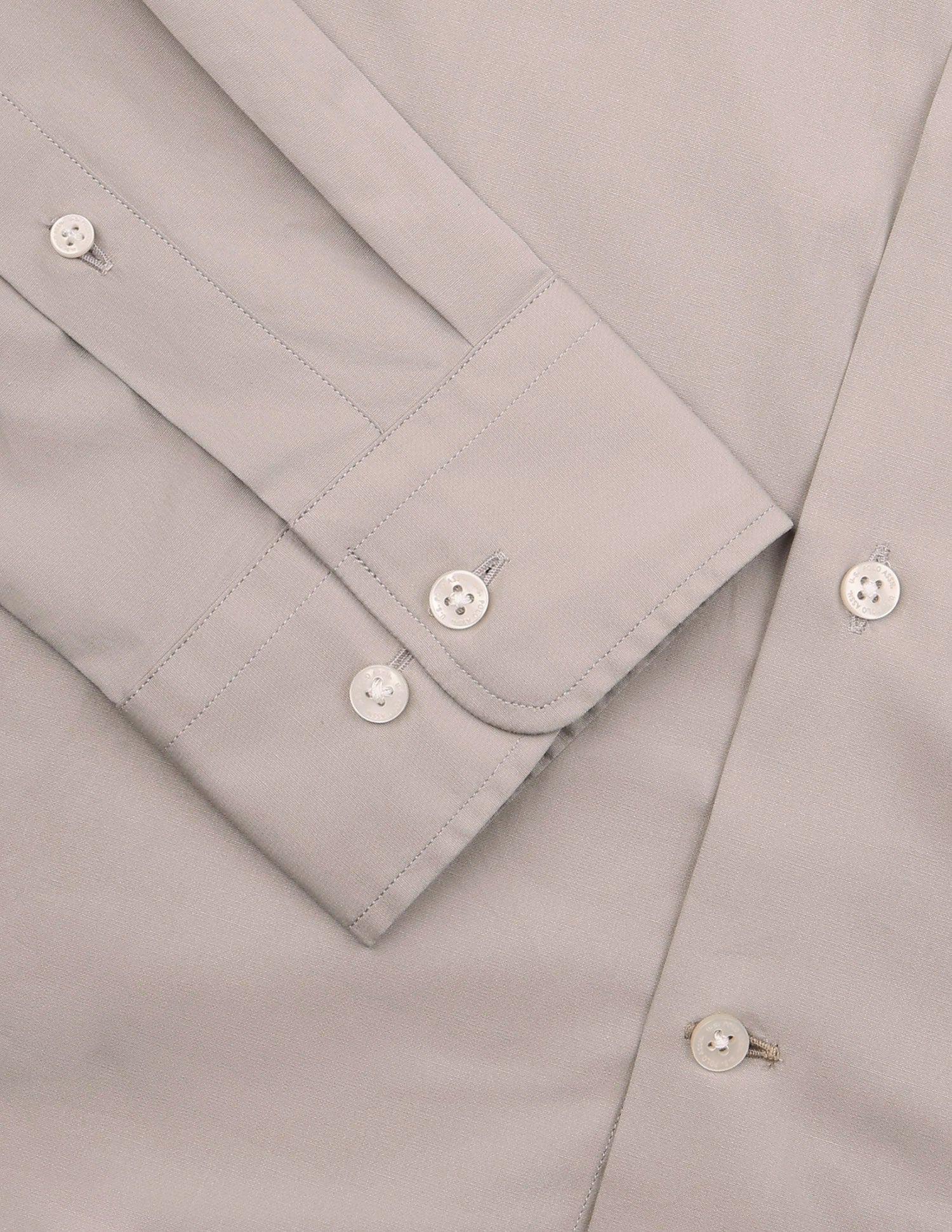 Solid Tailored Fit Shirt Light Beige - U.S. Polo Assn. India | Large