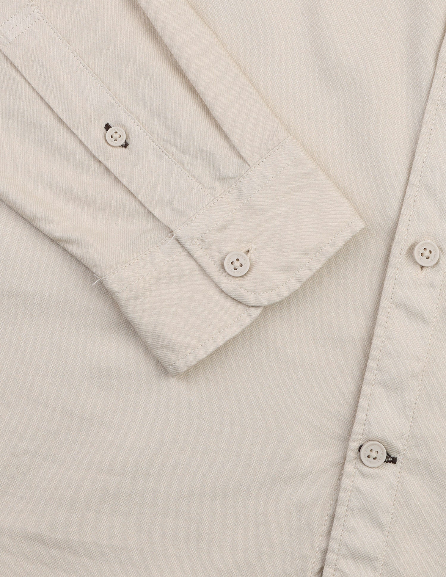 Twill Regular Fit Shirt Ecru - U.S. Polo Assn. India | Large