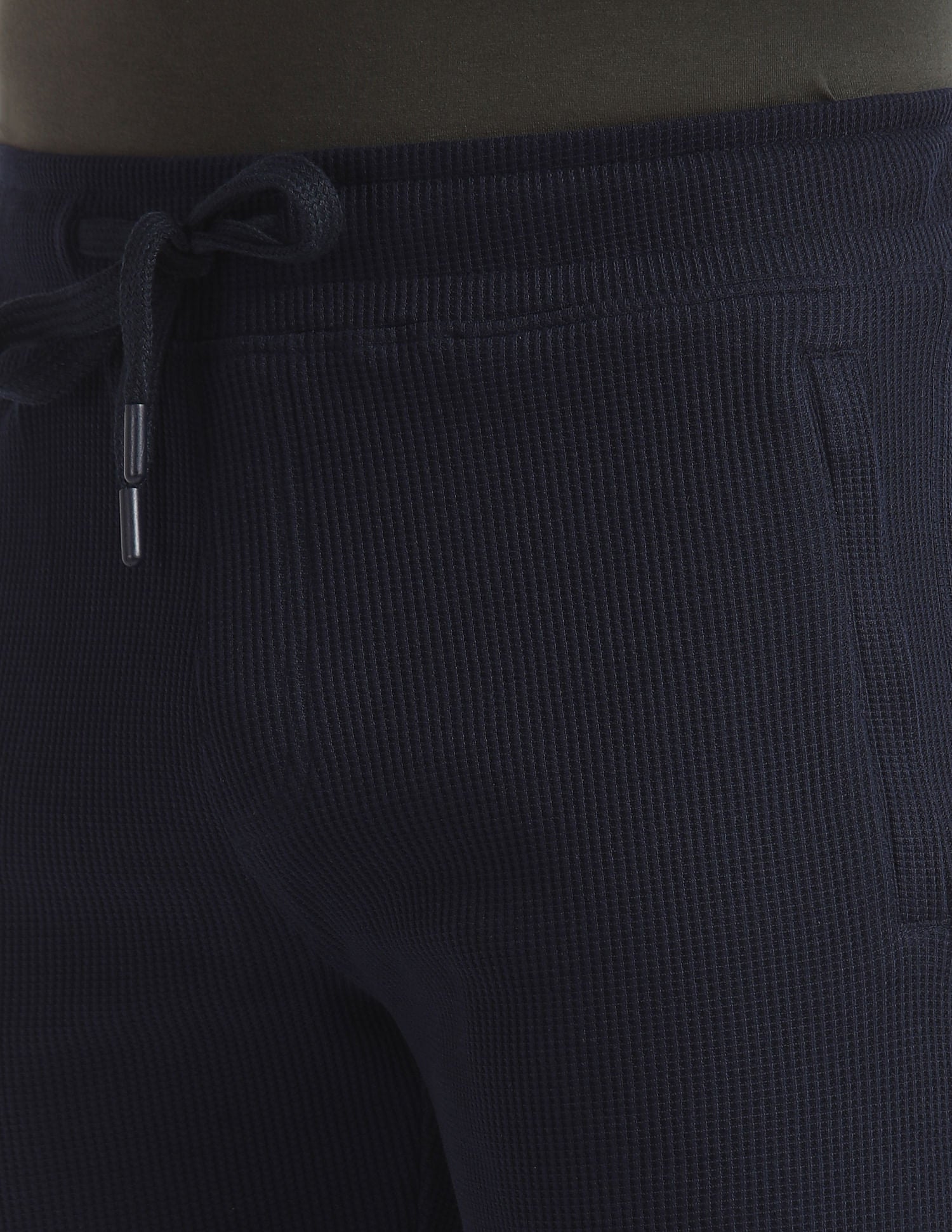 Waffle Knit Textured LS005 Lounge Shorts - Pack Of 1 Navy - U.S. POLO ASSN. | Large