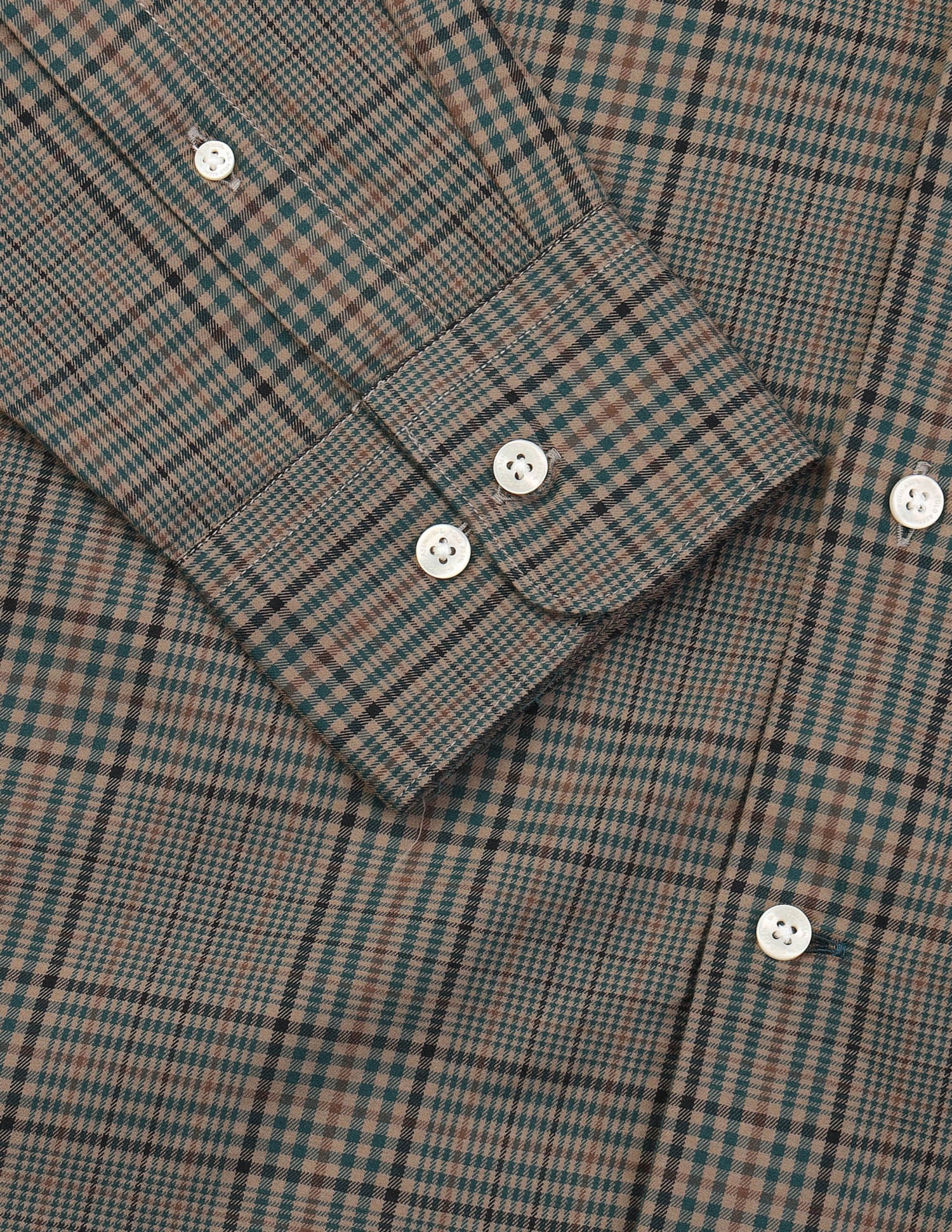 Glen Checked Twill Shirt Green - U.S. Polo Assn. India | Large