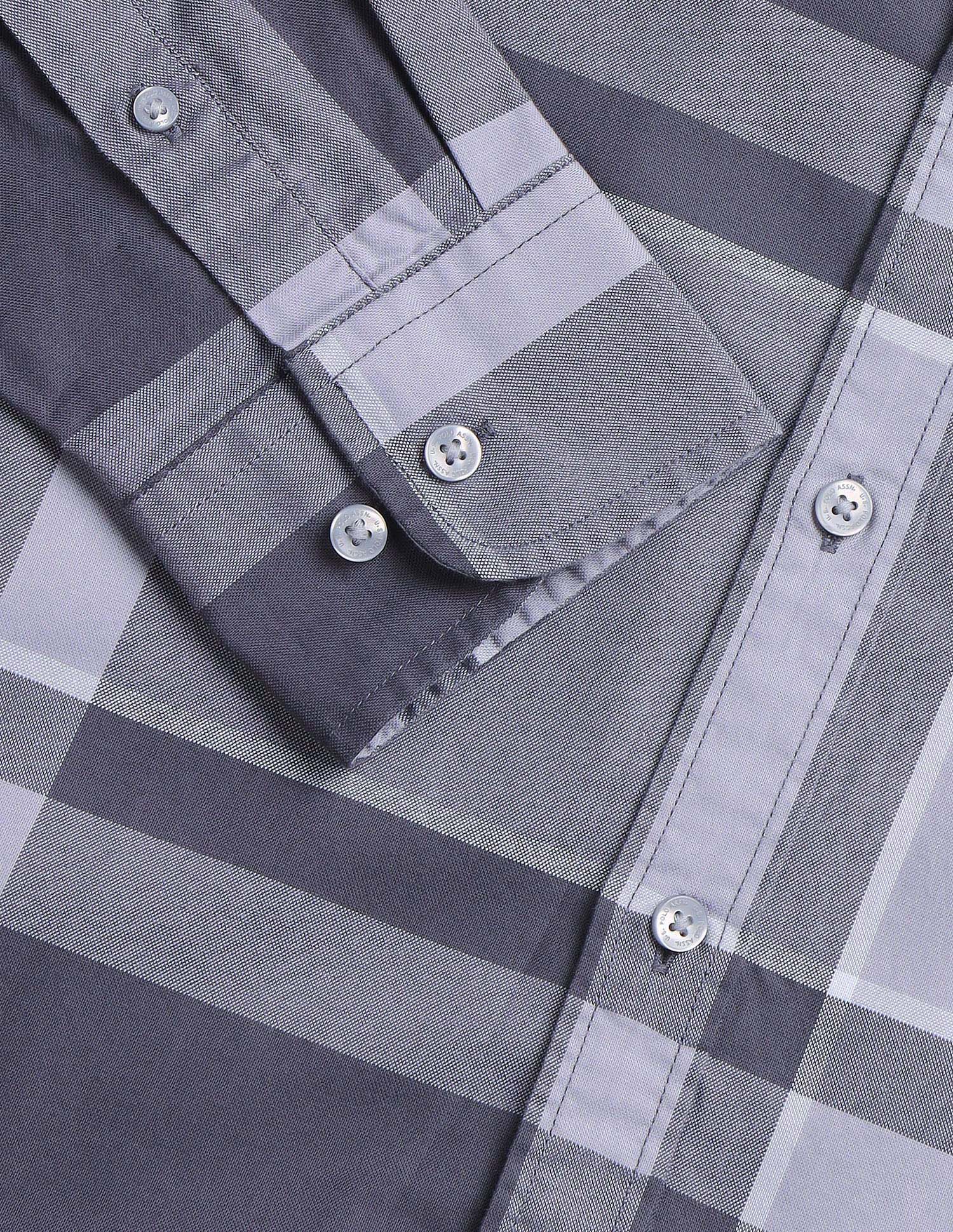 Plaid Checked Regular Fit Shirt Dark Grey - U.S. Polo Assn. India | Large
