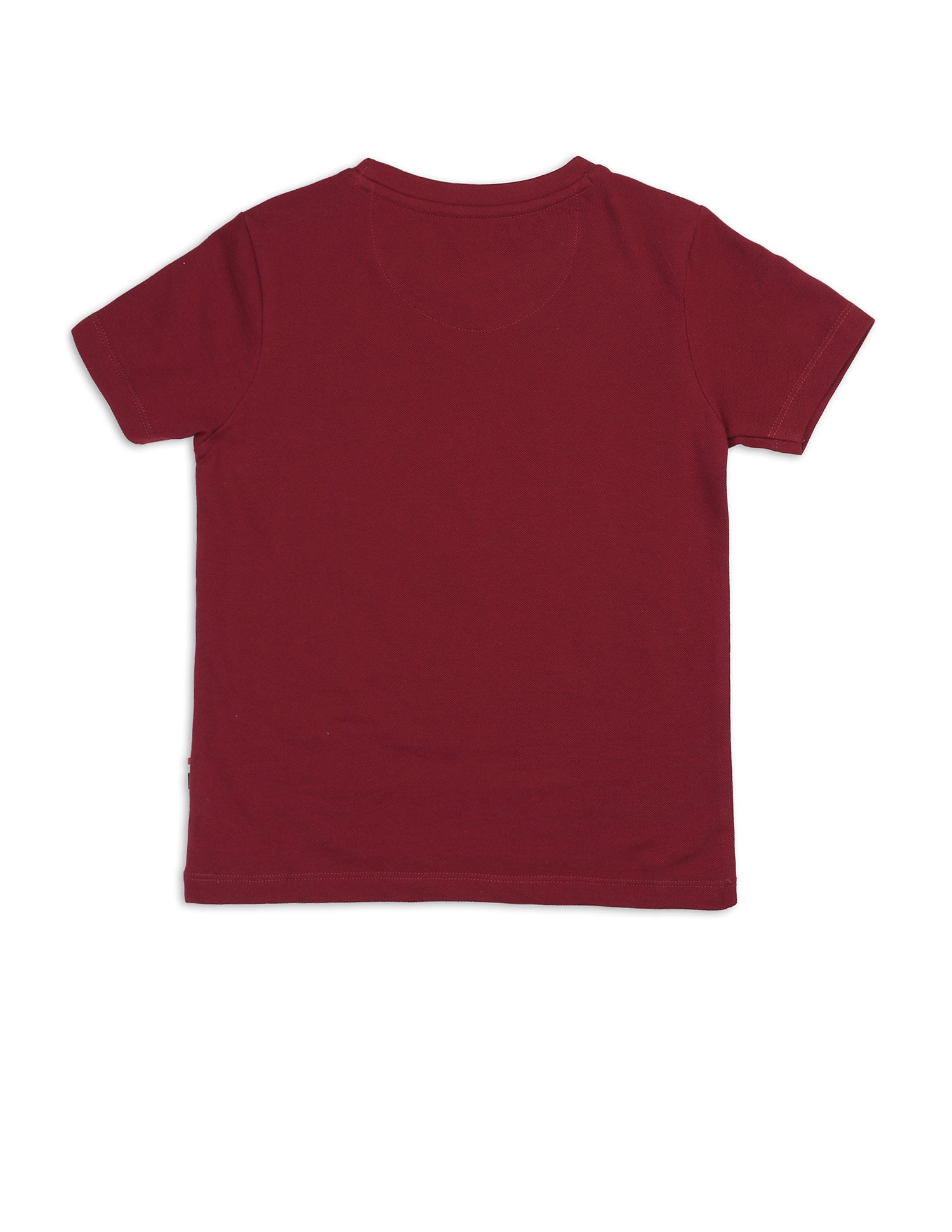 Boys Brand Embossed Pure Cotton T Shirt Dark Red - U.S. POLO ASSN. | Large