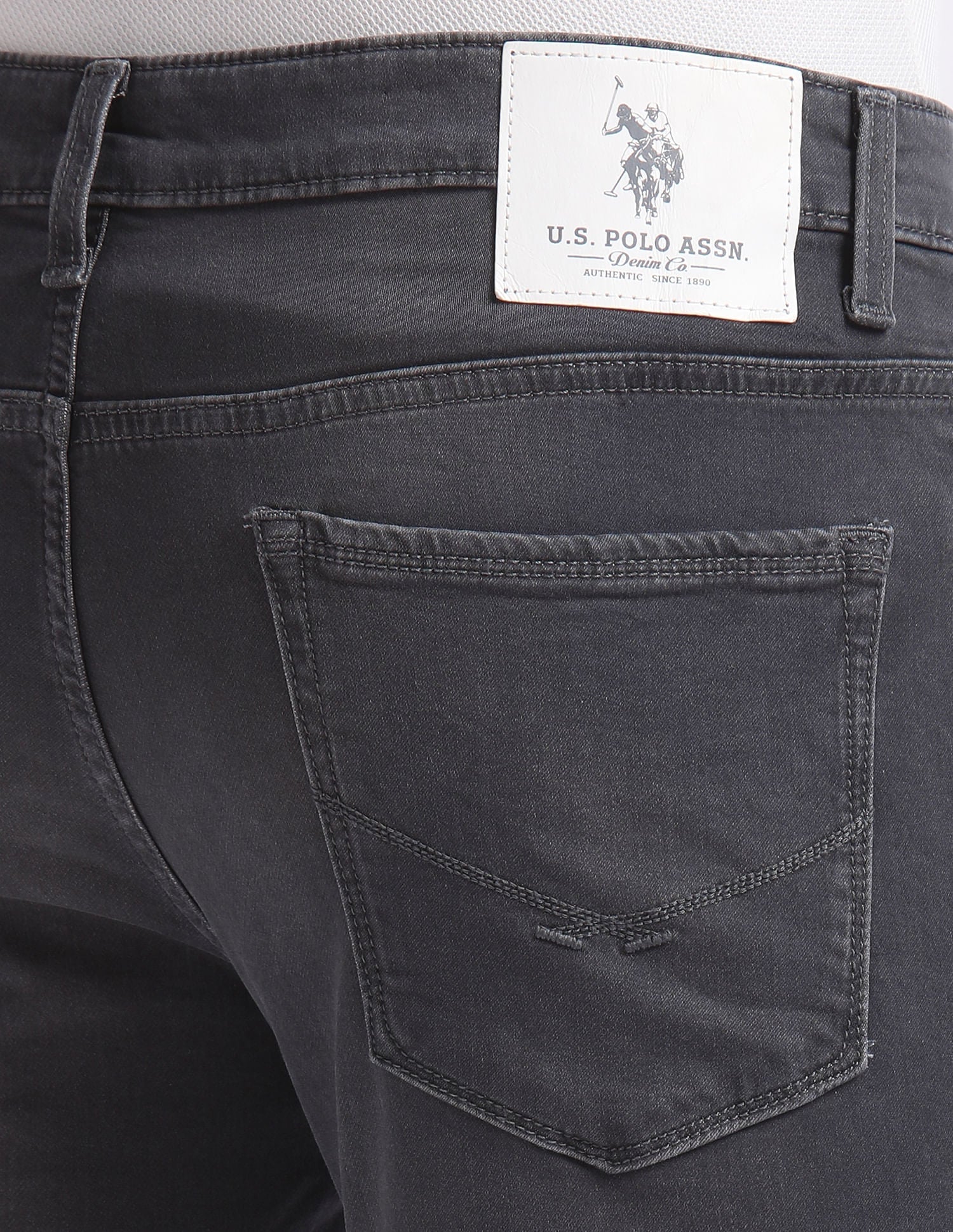 Regallo Skinny Fit Grey Jeans Grey - U.S. POLO ASSN. | Large