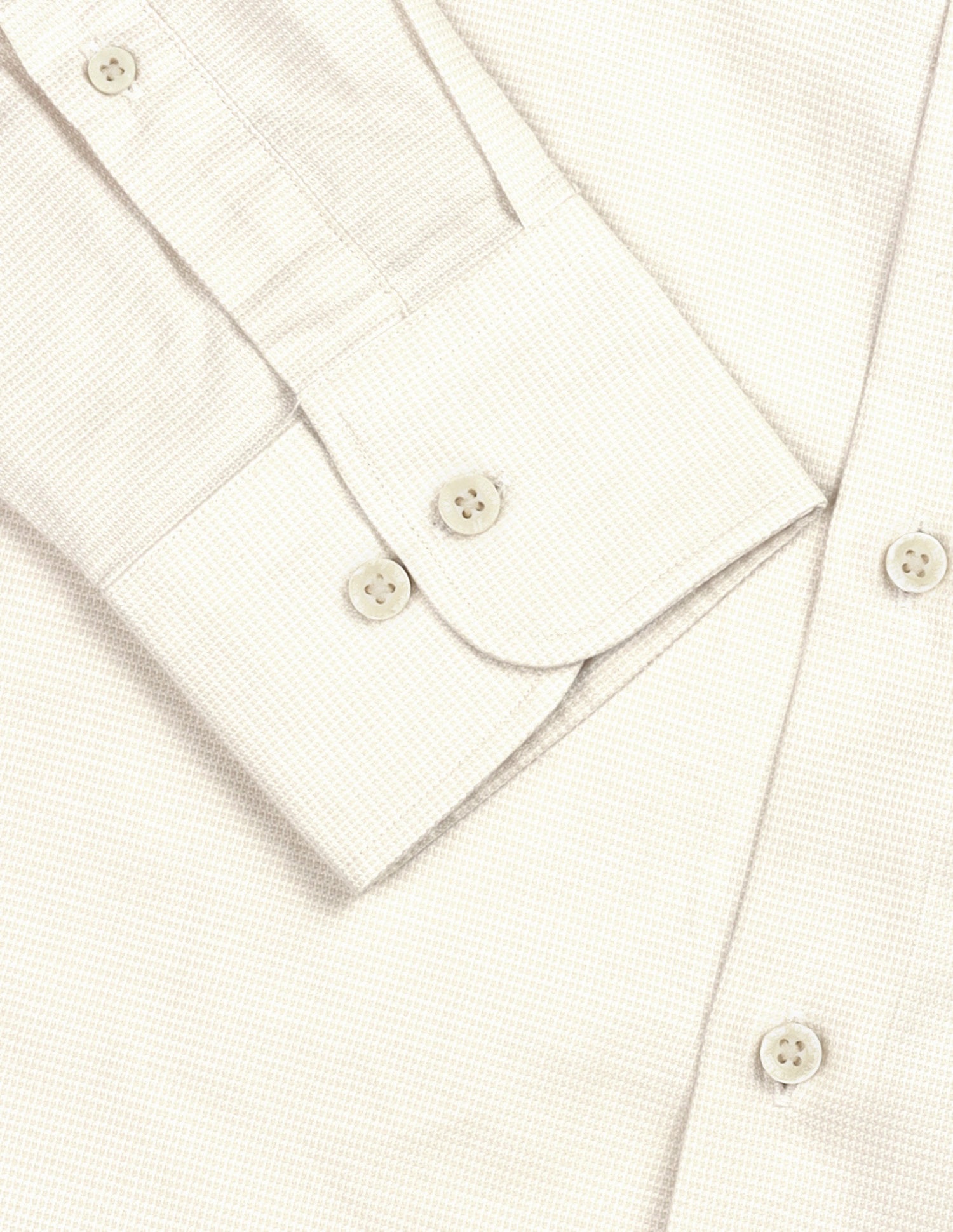 Textured Dobby Shirt Ivory - U.S. Polo Assn. India | Large