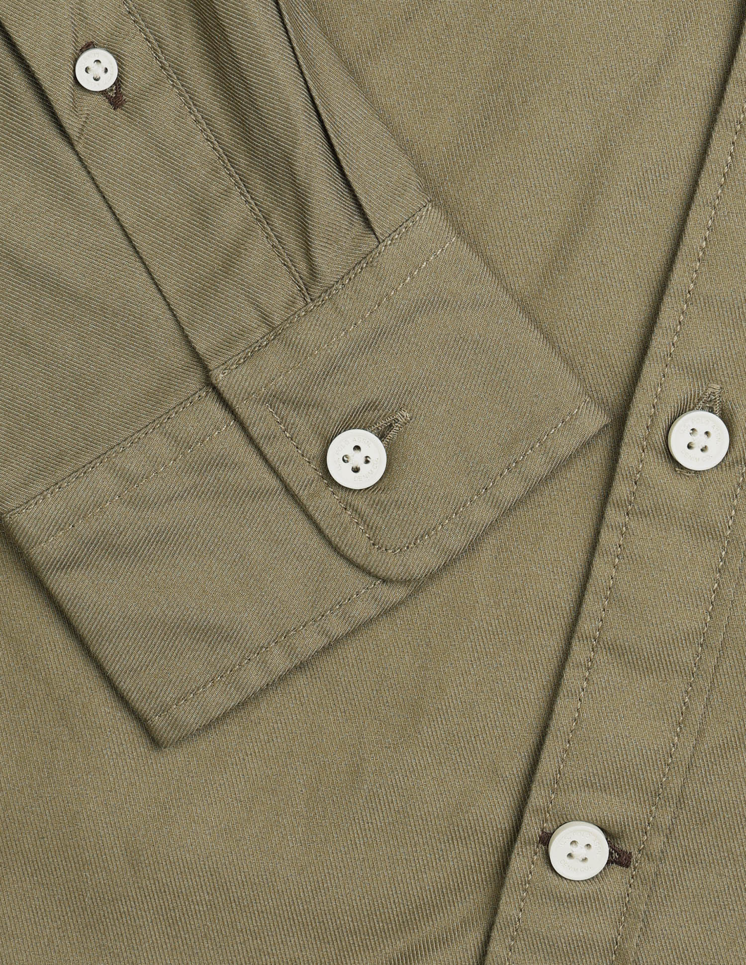 Twill Regular Fit Shirt Khaki - U.S. Polo Assn. India | Large
