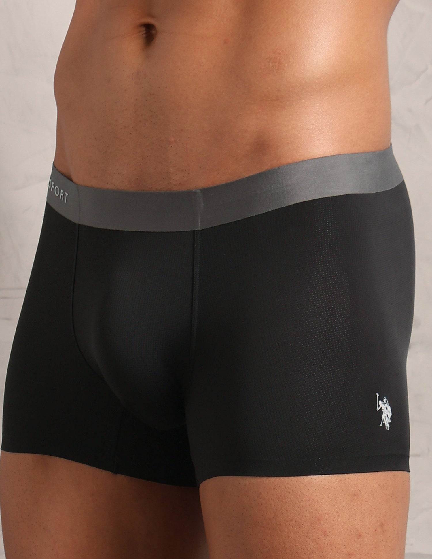 Signature Sports Mesh RT009 Seamless Trunk Black - U.S. Polo Assn. India | Large