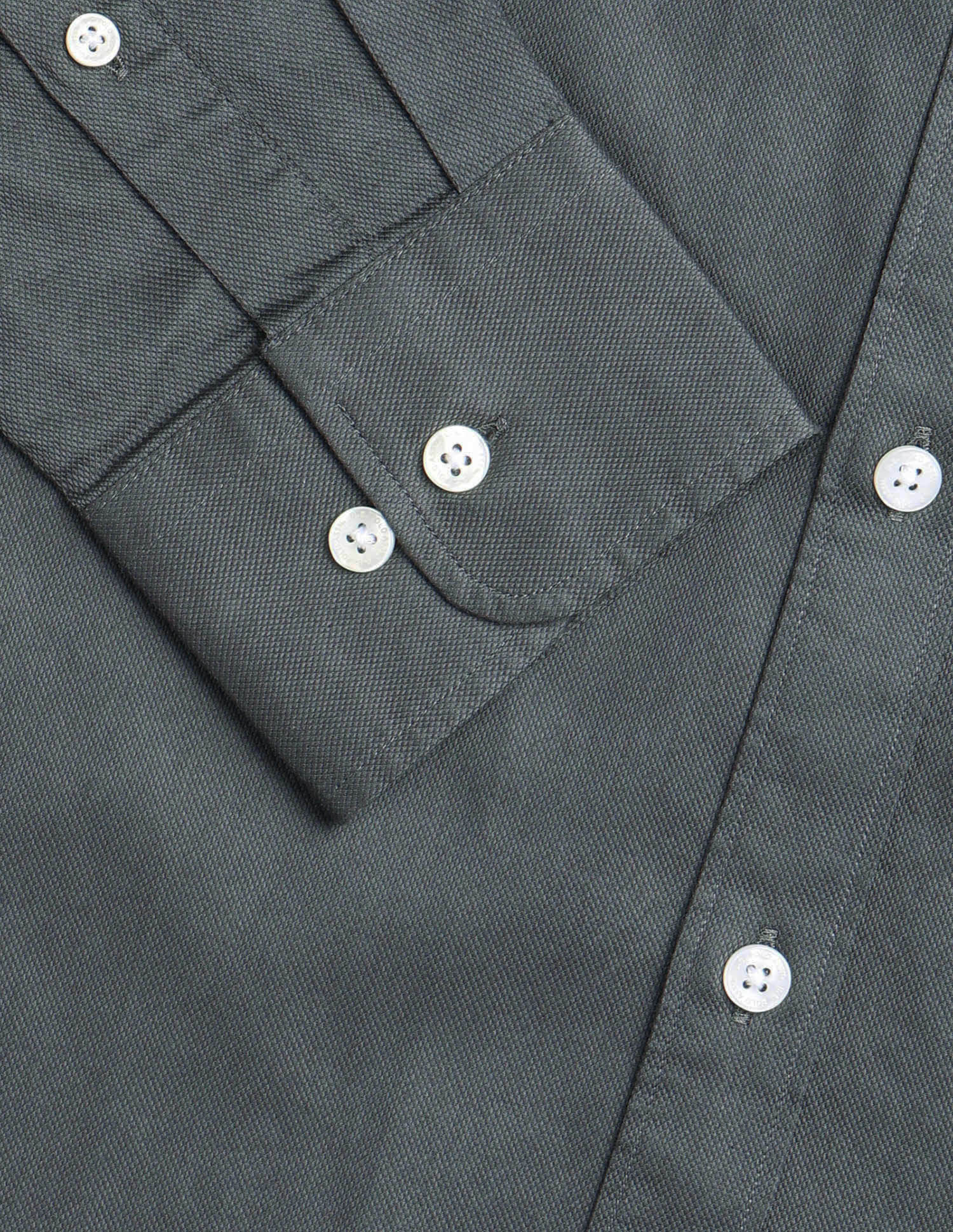 Pure Cotton Tailored Fit Shirt Charcoal - U.S. Polo Assn. India | Large
