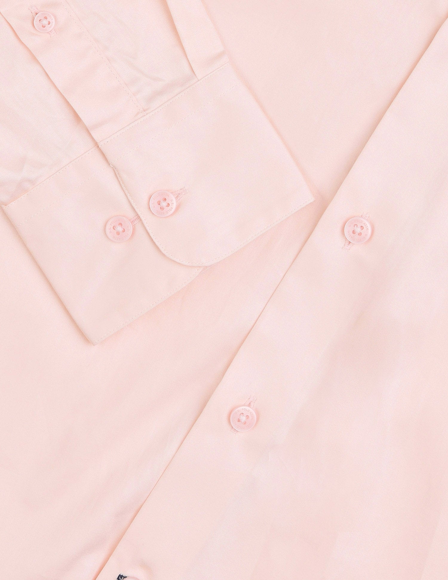 Solid Pure Cotton Shirt Pink - U.S. Polo Assn. India | Large