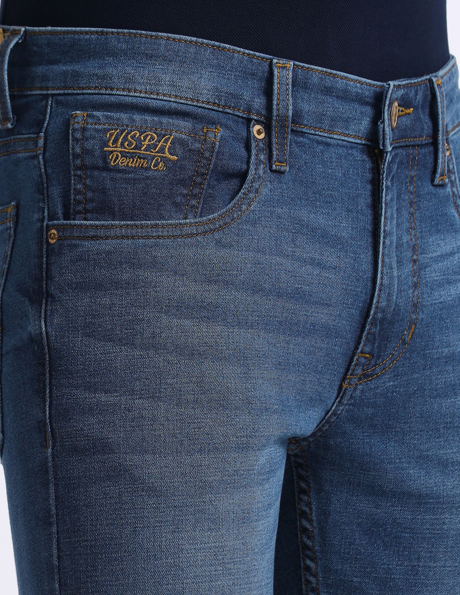 Regallo Skinny Fit Blue Jeans Blue - U.S. Polo Assn. India | Large