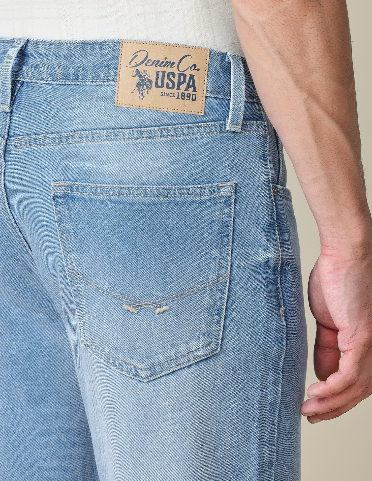 Harold Slim Straight Fit Blue Jeans Indigo - U.S. POLO ASSN. | Large