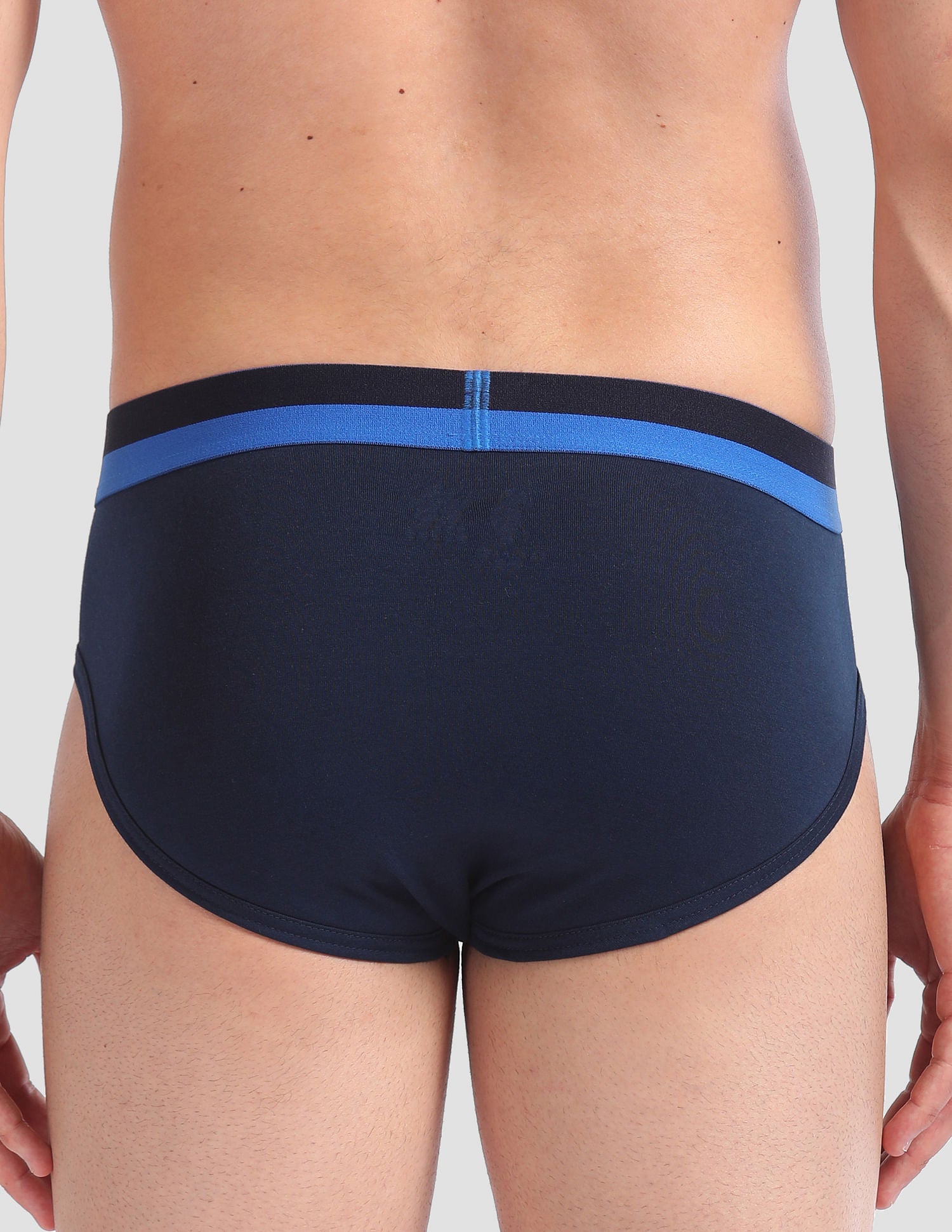 Elasticized Waist OEB02 Briefs - Pack Of 2 Navy and Blue - U.S. POLO ASSN. | Large