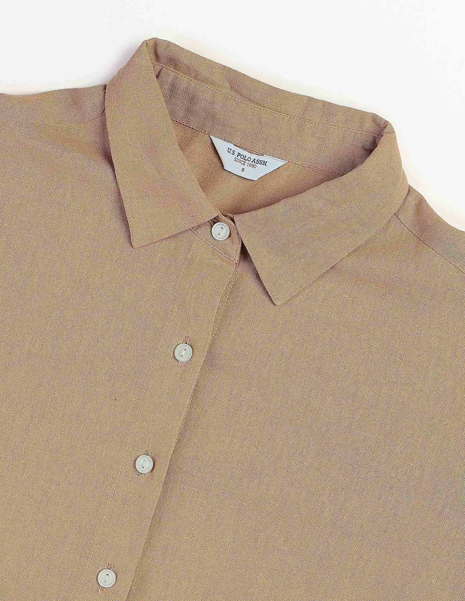 Relaxed Fit Floral Shirt Beige - U.S. Polo Assn. India | Large