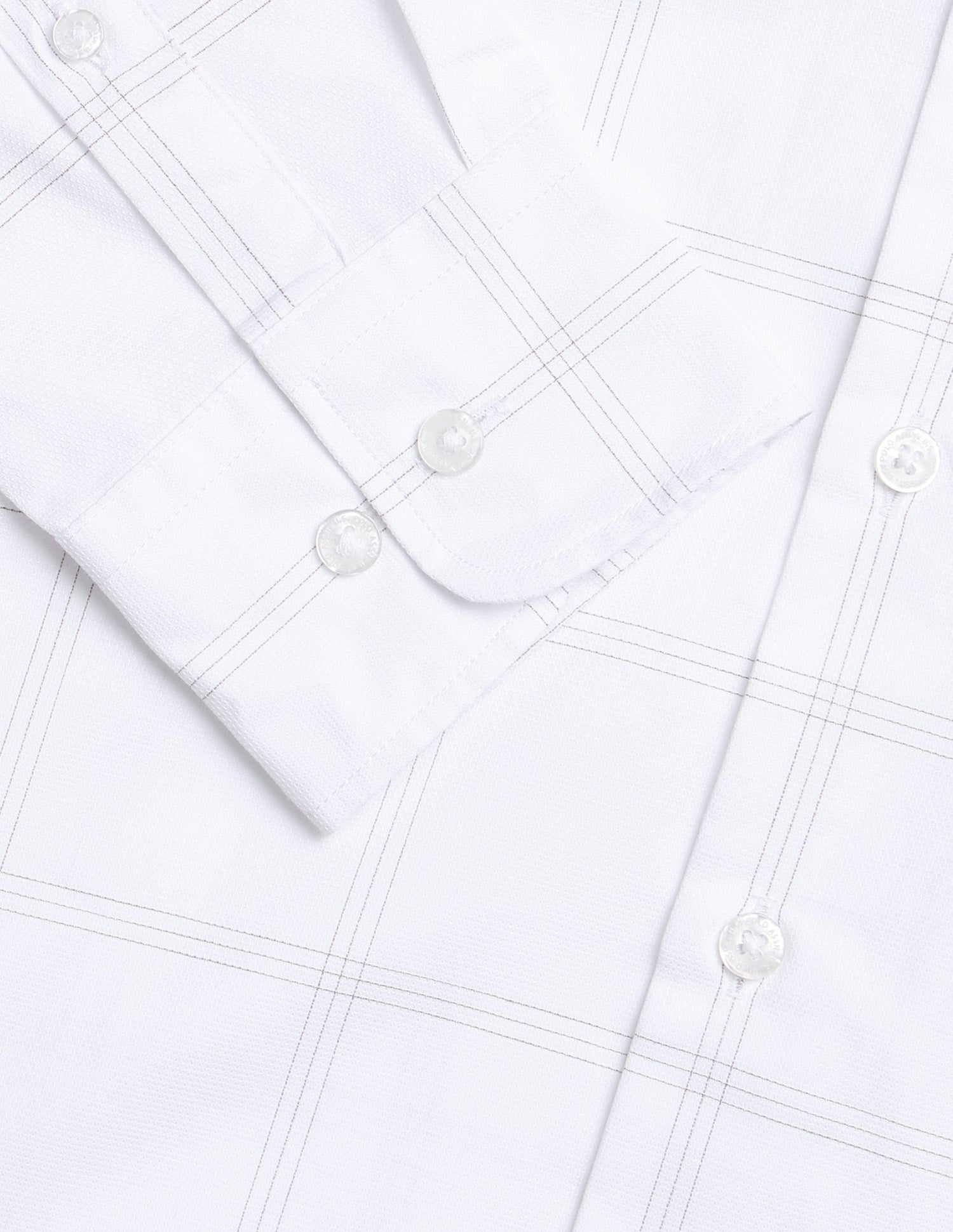 Grid Tattersall Checked Regular Fit Shirt White - U.S. Polo Assn. India | Large