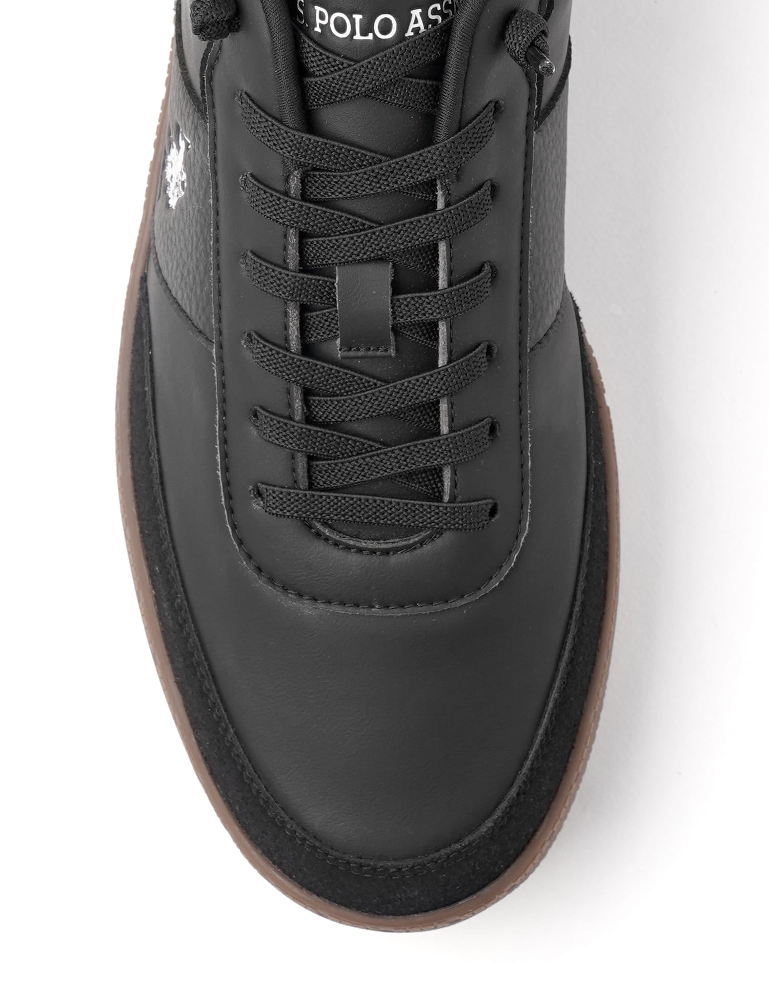 Men Milton Solid Sneakers Black - U.S. Polo Assn. India | Large