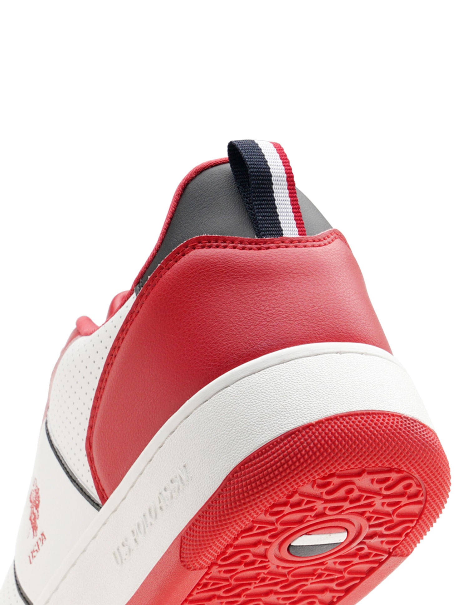 Men Reggie Red Retro Court Sneakers Red - U.S. POLO ASSN. | Large