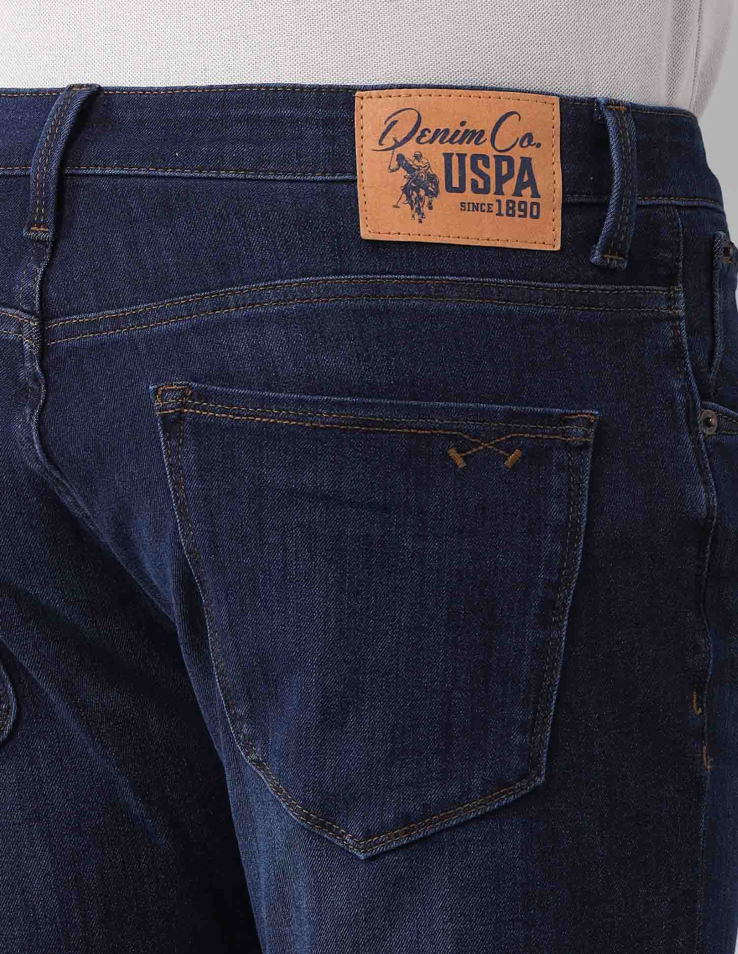 Henry Tapered Fit Authentic Bi Stretch Jeans Dark Wash - U.S. POLO ASSN. | Large