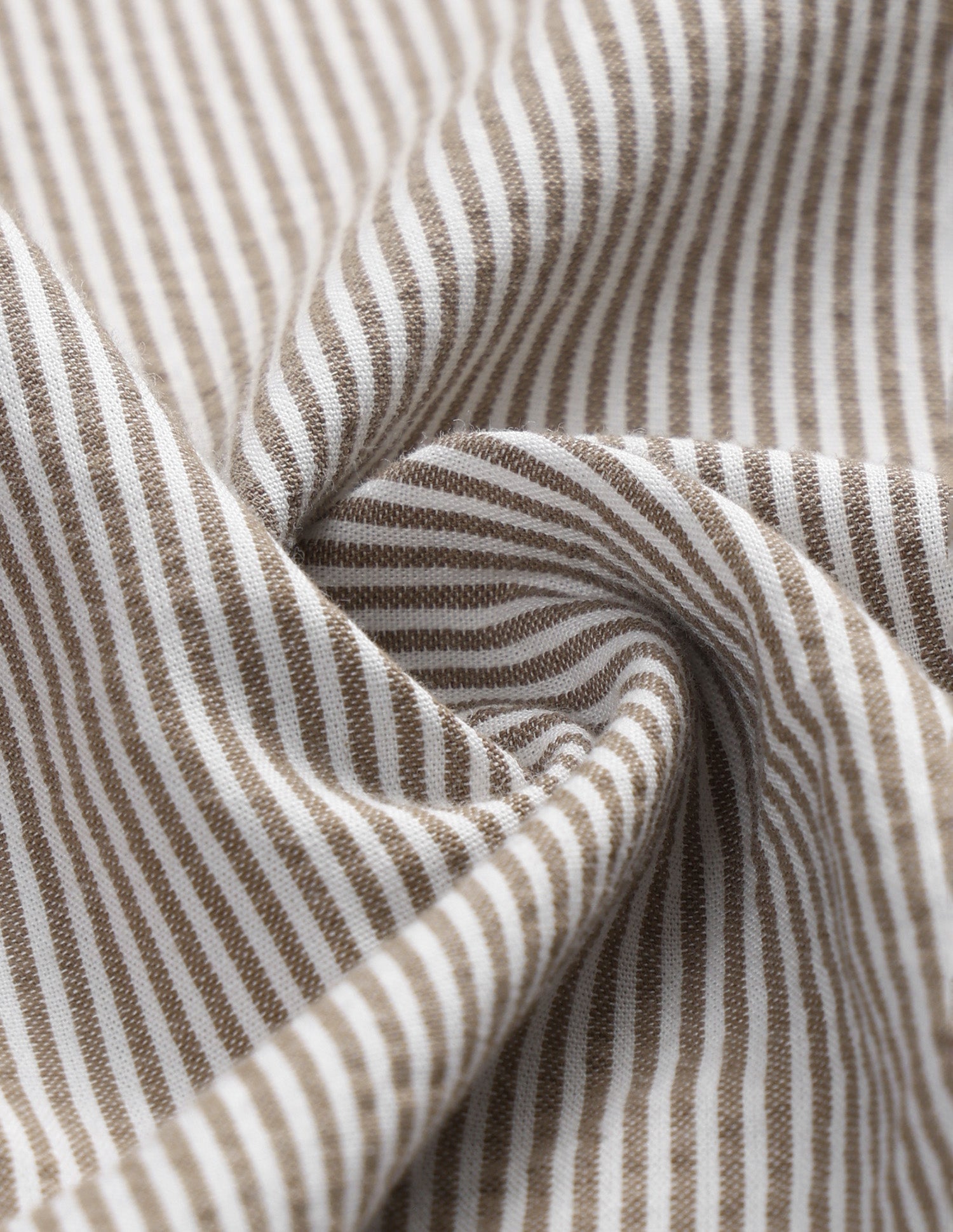 Vertical Striped Seersucker Shirt Beige - U.S. Polo Assn. India | Large