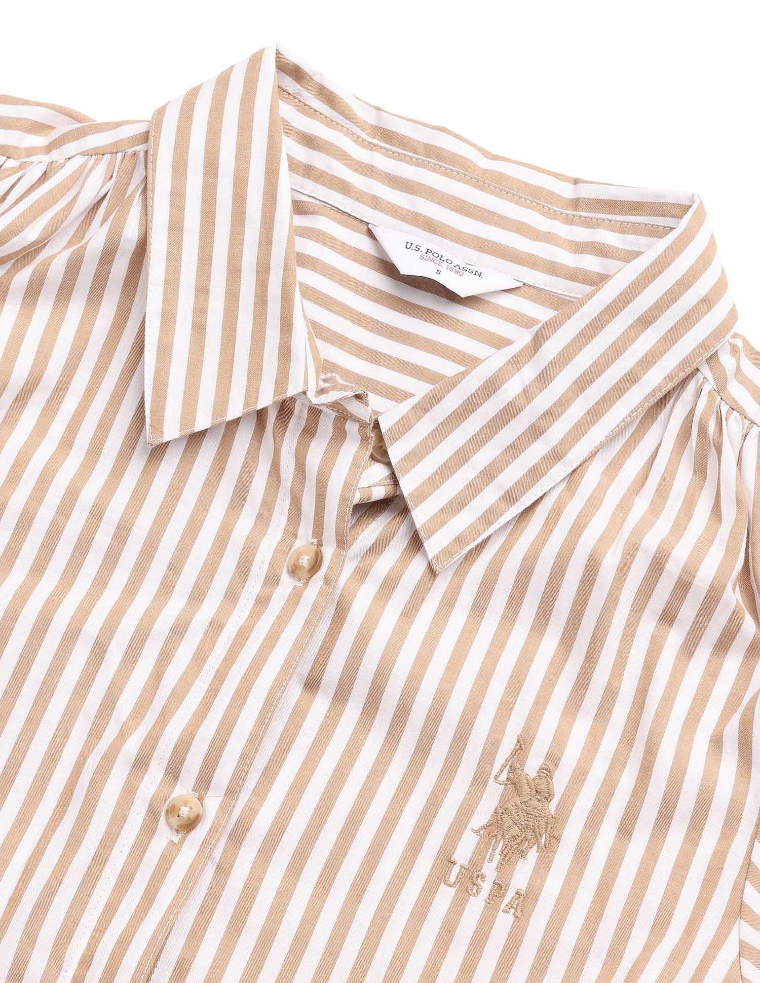 A Line Shirt Dress Brown - U.S. Polo Assn. India | Large