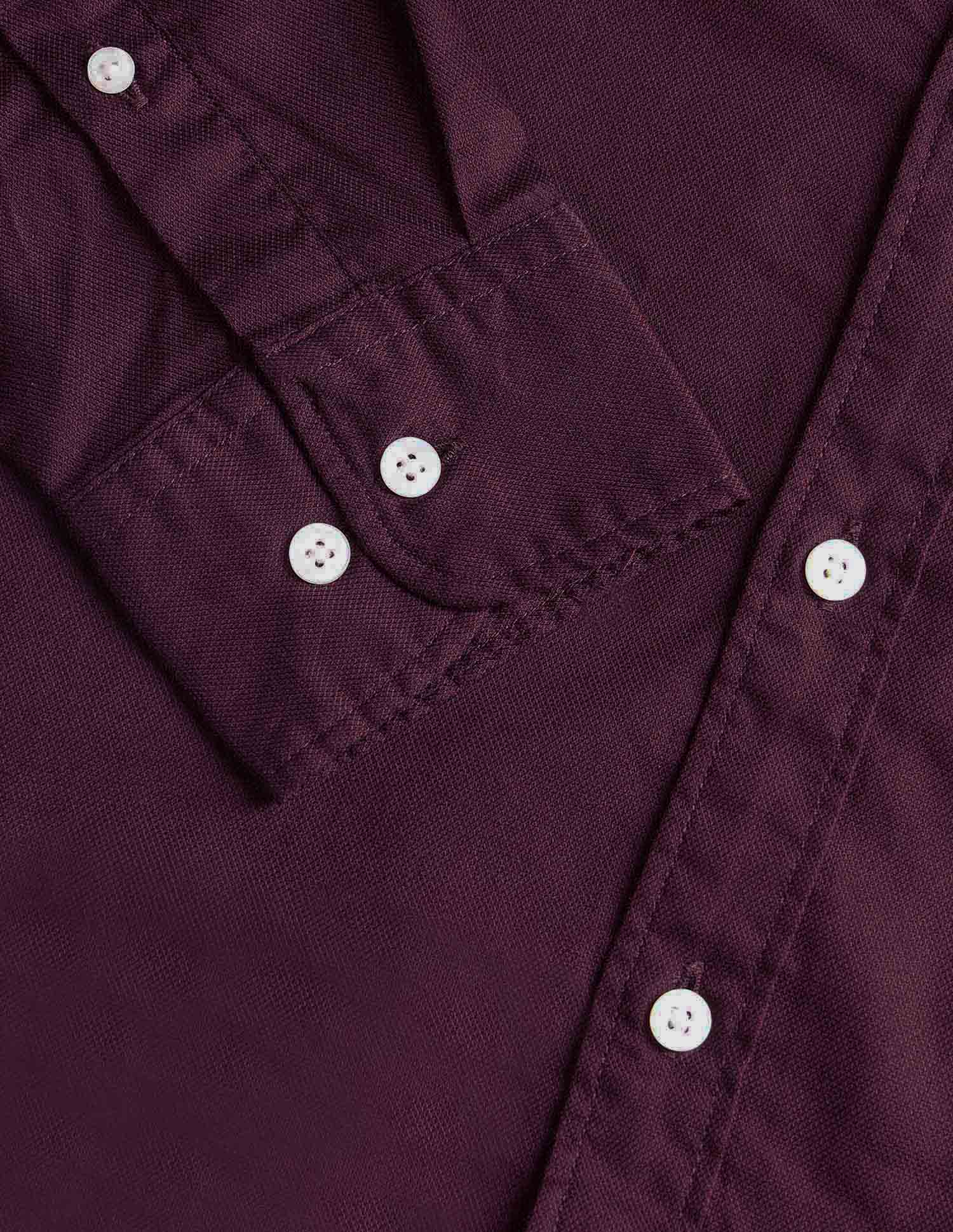 Textured Tailored Fit Shirt Maroon - U.S. Polo Assn. India | Large