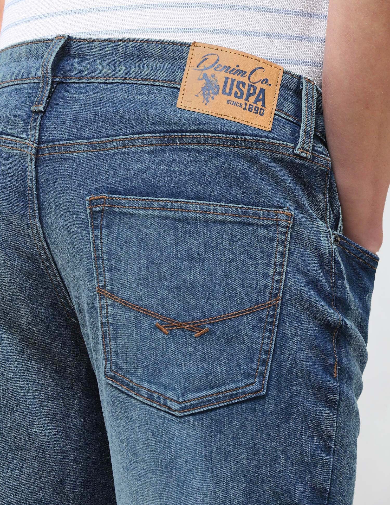 Harold Slim Straight Fit Blue Jeans Indigo - U.S. Polo Assn. India | Large