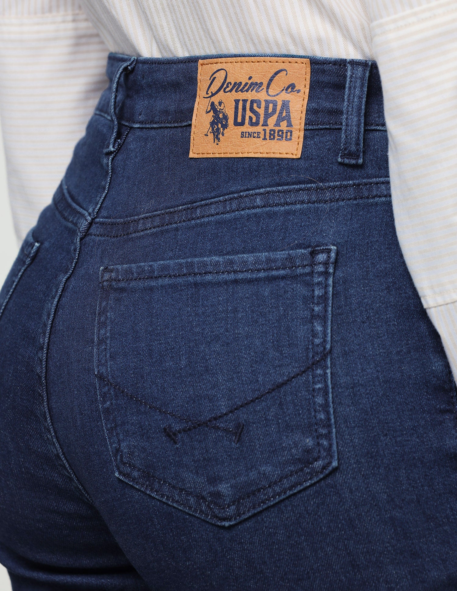 Bootcut Fit Blue Jeans Dark Blue - U.S. Polo Assn. India | Large