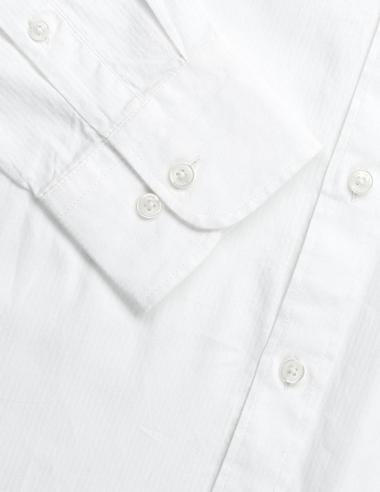 Pure Cotton Tailored Fit Shirt White - U.S. POLO ASSN. | Large