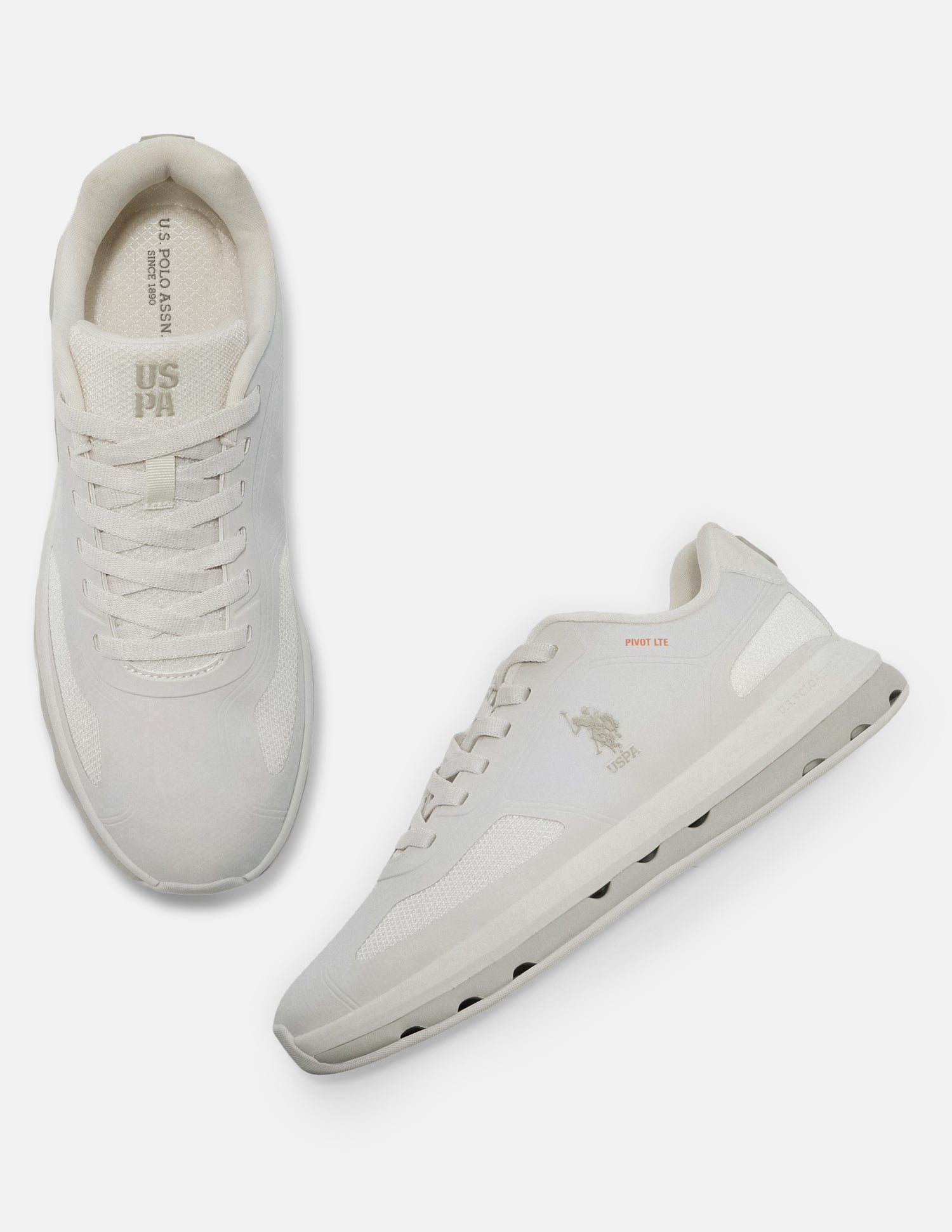 Pivot Lte Lace-Ups Sneakers Beige - U.S. Polo Assn. India | Large