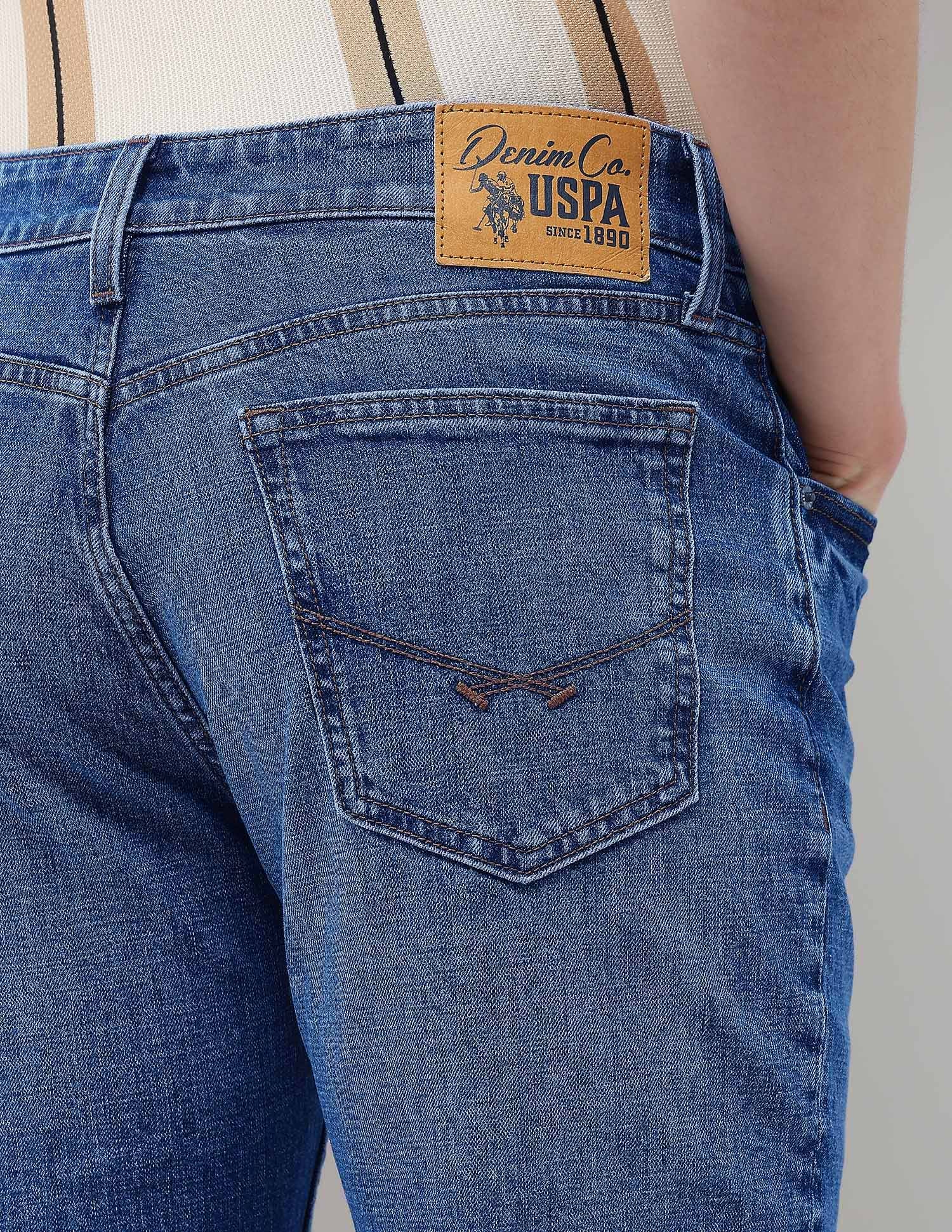 Mid Rise Connor Boot Cut Fit Jeans Mid Blue - U.S. Polo Assn. India | Large