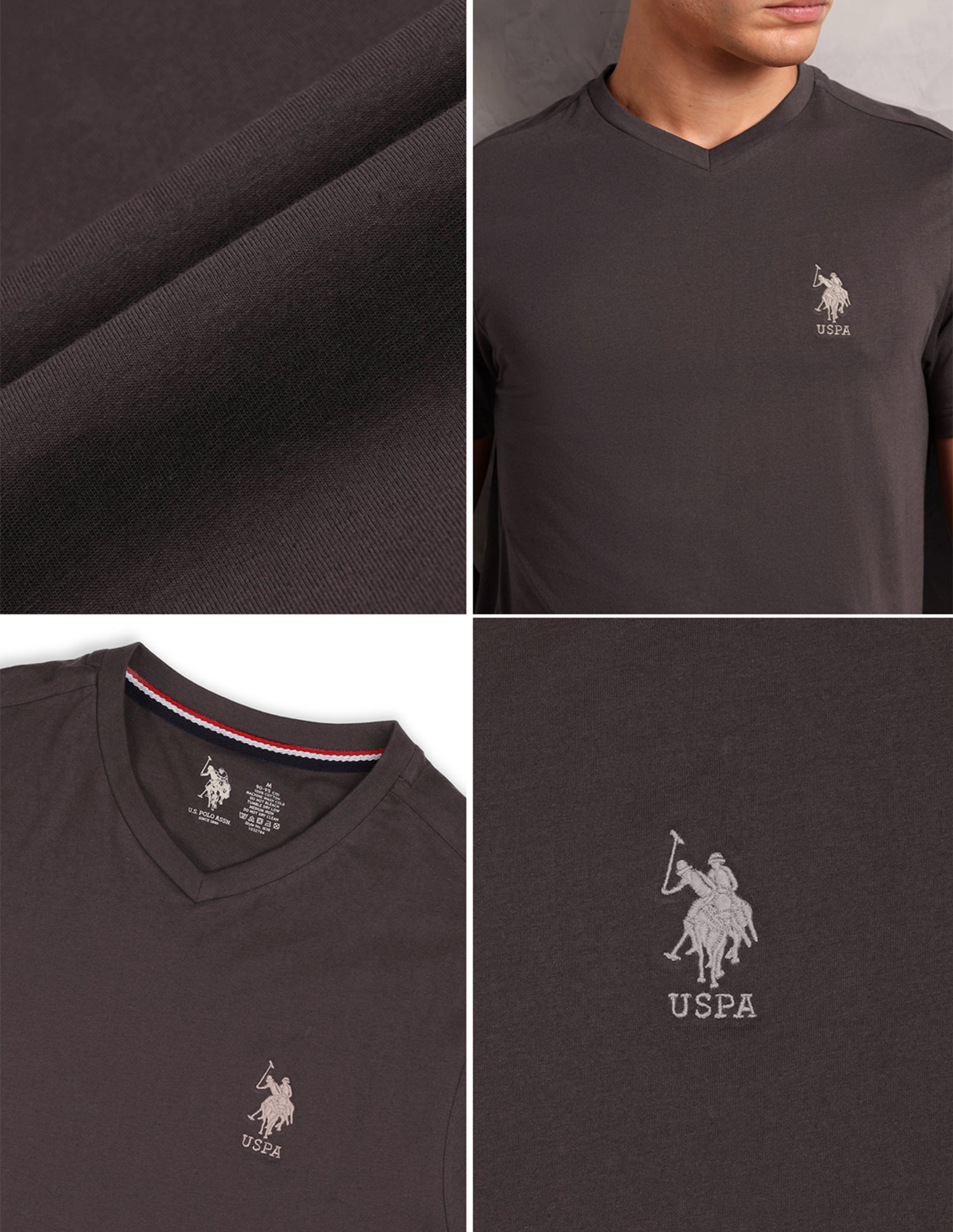 Breathable Comfort Fit I638 Lounge T-Shirt - Pack Of 1 Choco - U.S. POLO ASSN. | Large