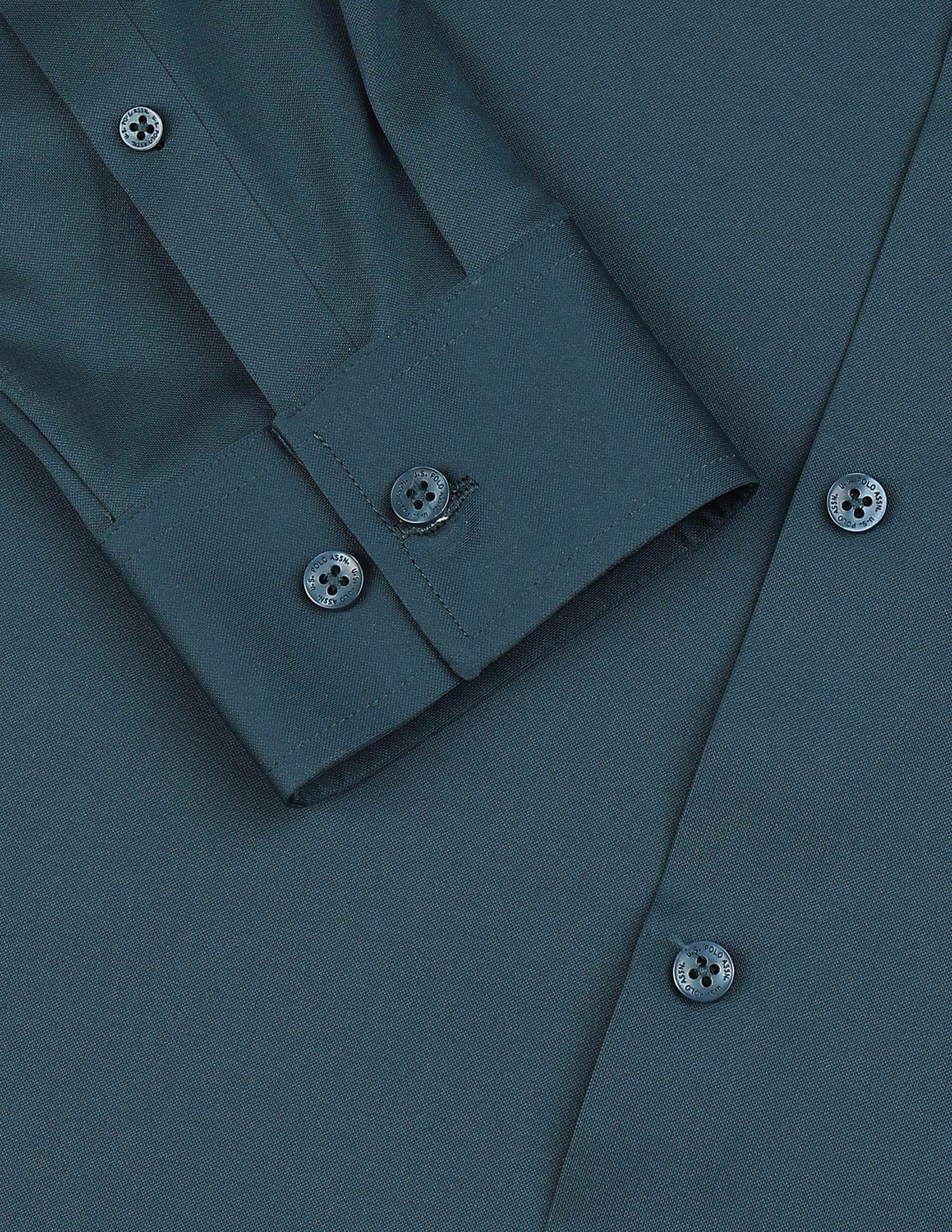 Solid Knitted Shirt Teal - U.S. Polo Assn. India | Large