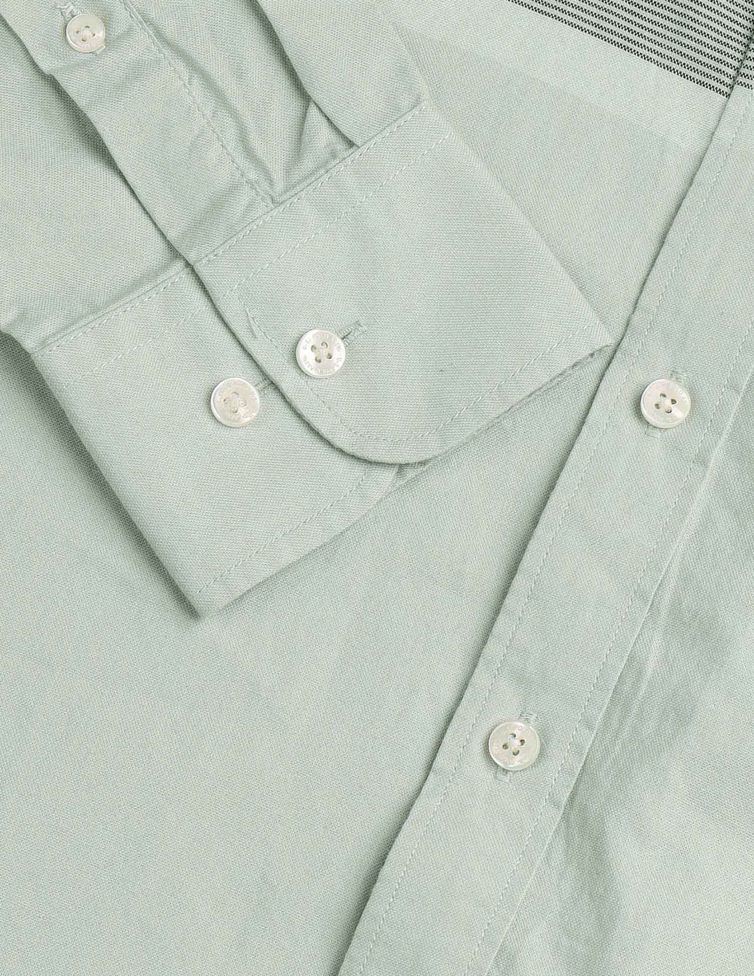 Tailored Fit Vertical Striped Shirt Green - U.S. Polo Assn. India | Large