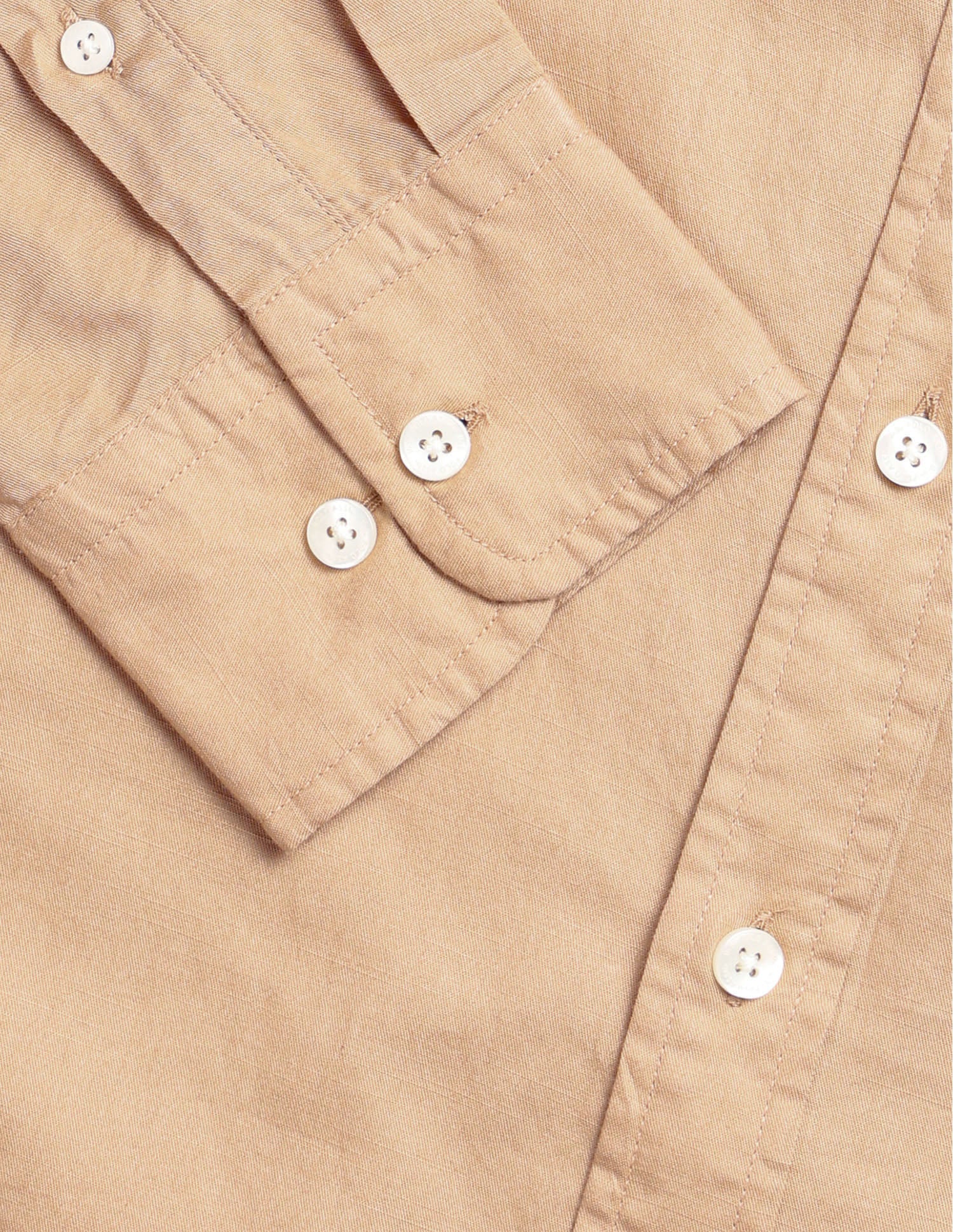 Tailored Fit Twill Shirt Khaki - U.S. Polo Assn. India | Large