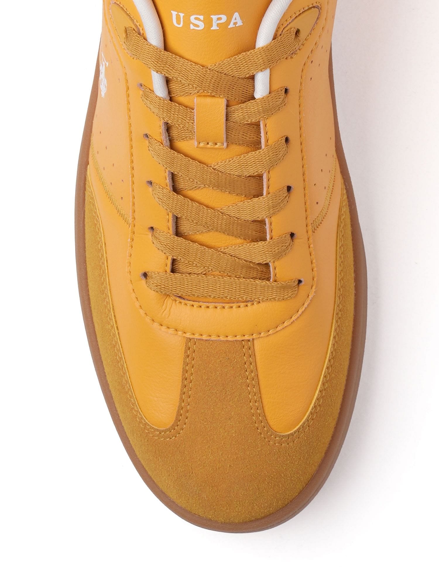 Men Cenik Colourblocked Sneakers Yellow - U.S. Polo Assn. India | Large