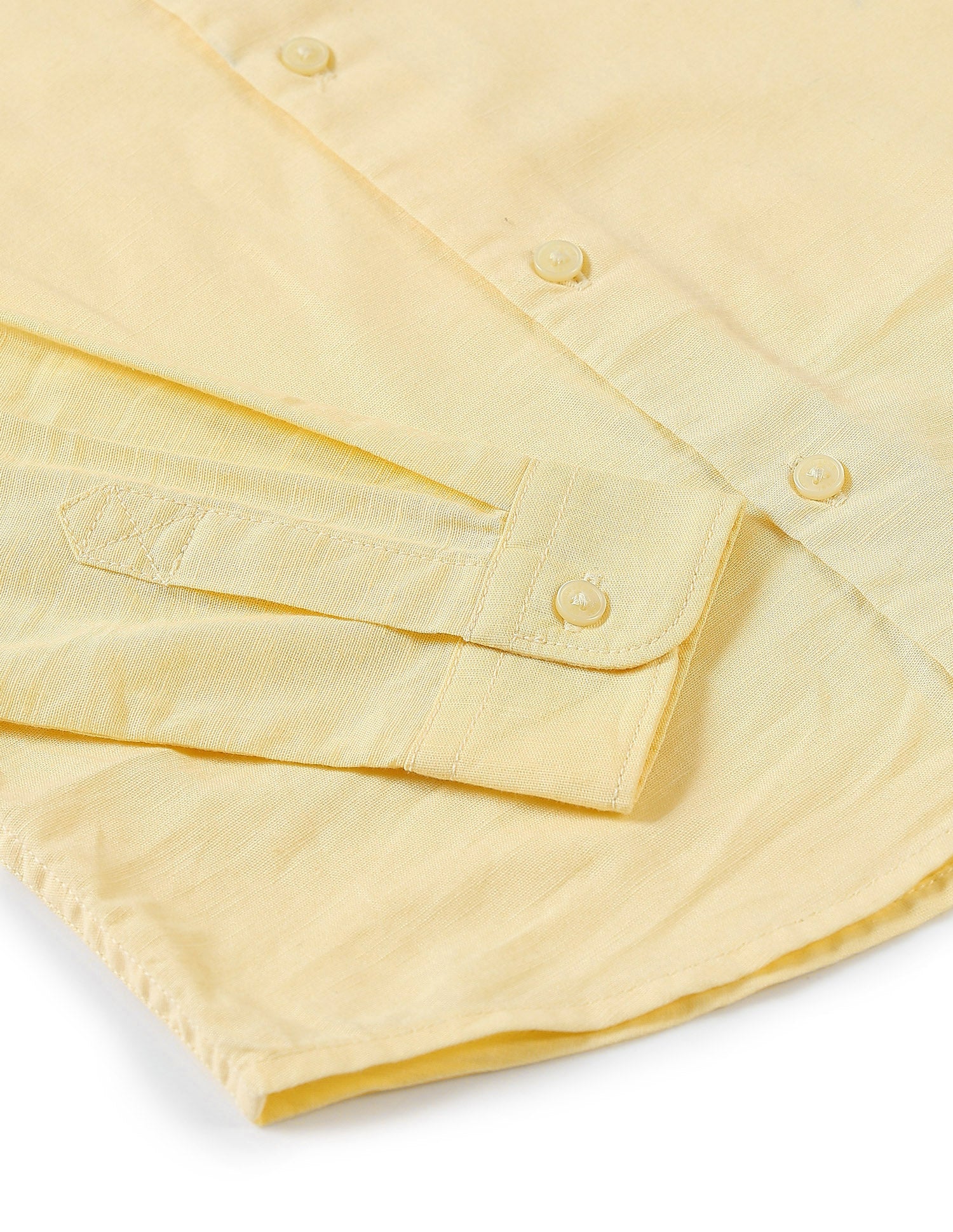 Brand Printed Regular Fit Shirt Light Yellow - U.S. Polo Assn. India | Large