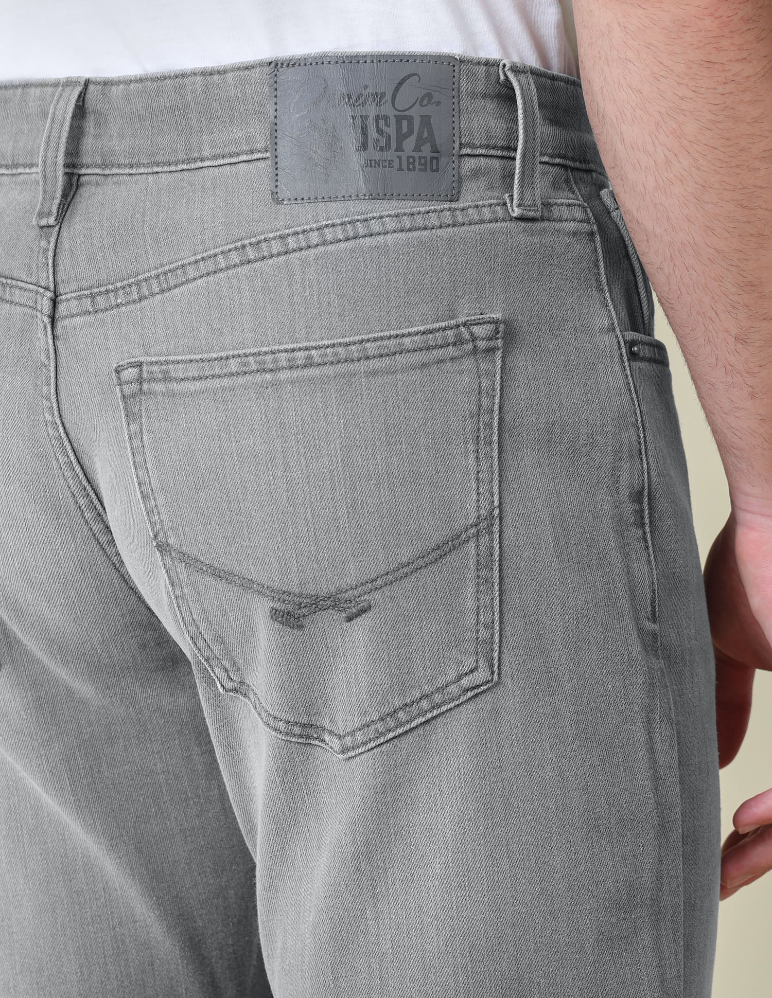 Connor Bootcut Fit Grey Jeans Mid Grey - U.S. Polo Assn. India | Large