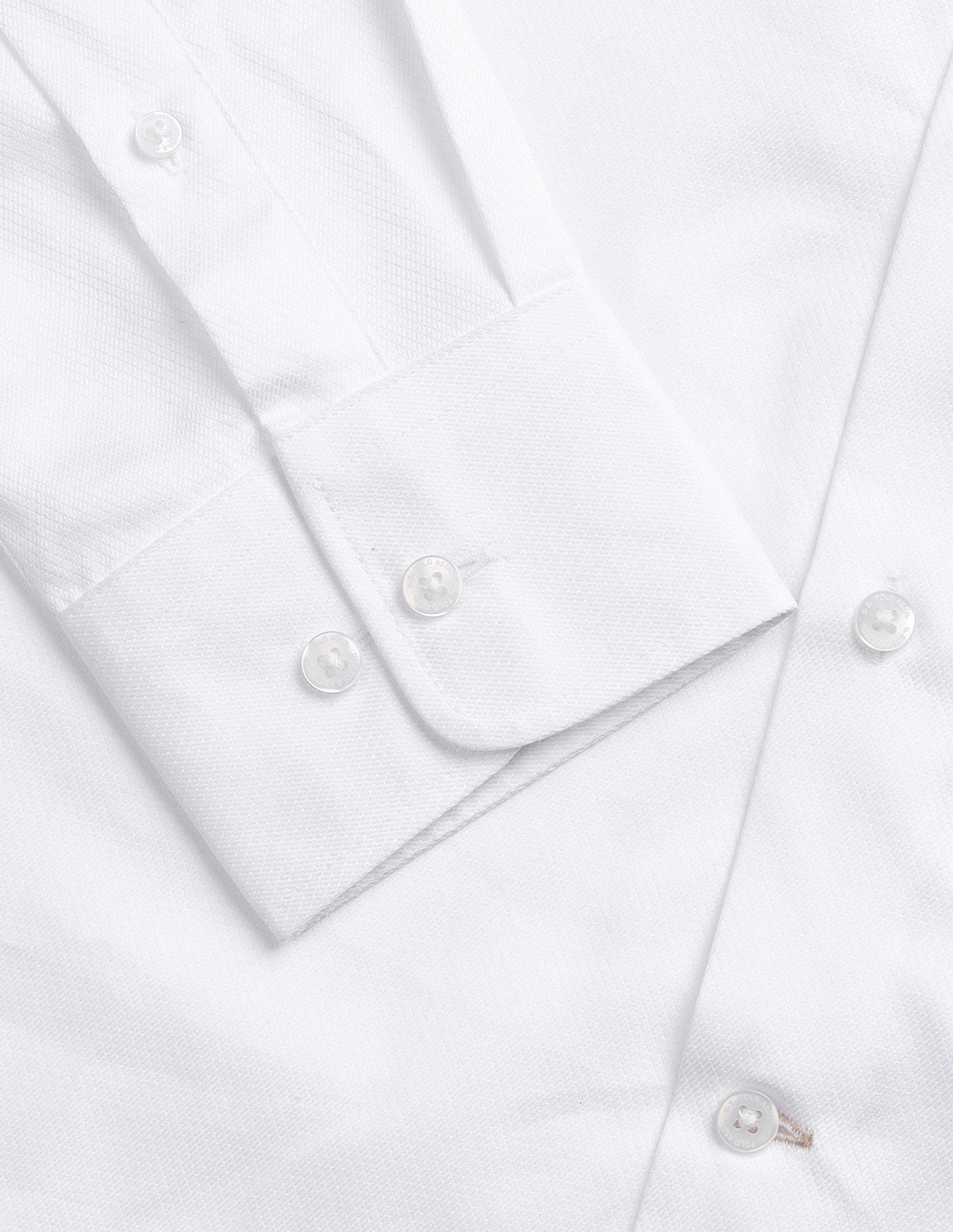 Textured Regular Fit Shirt White - U.S. Polo Assn. India | Large