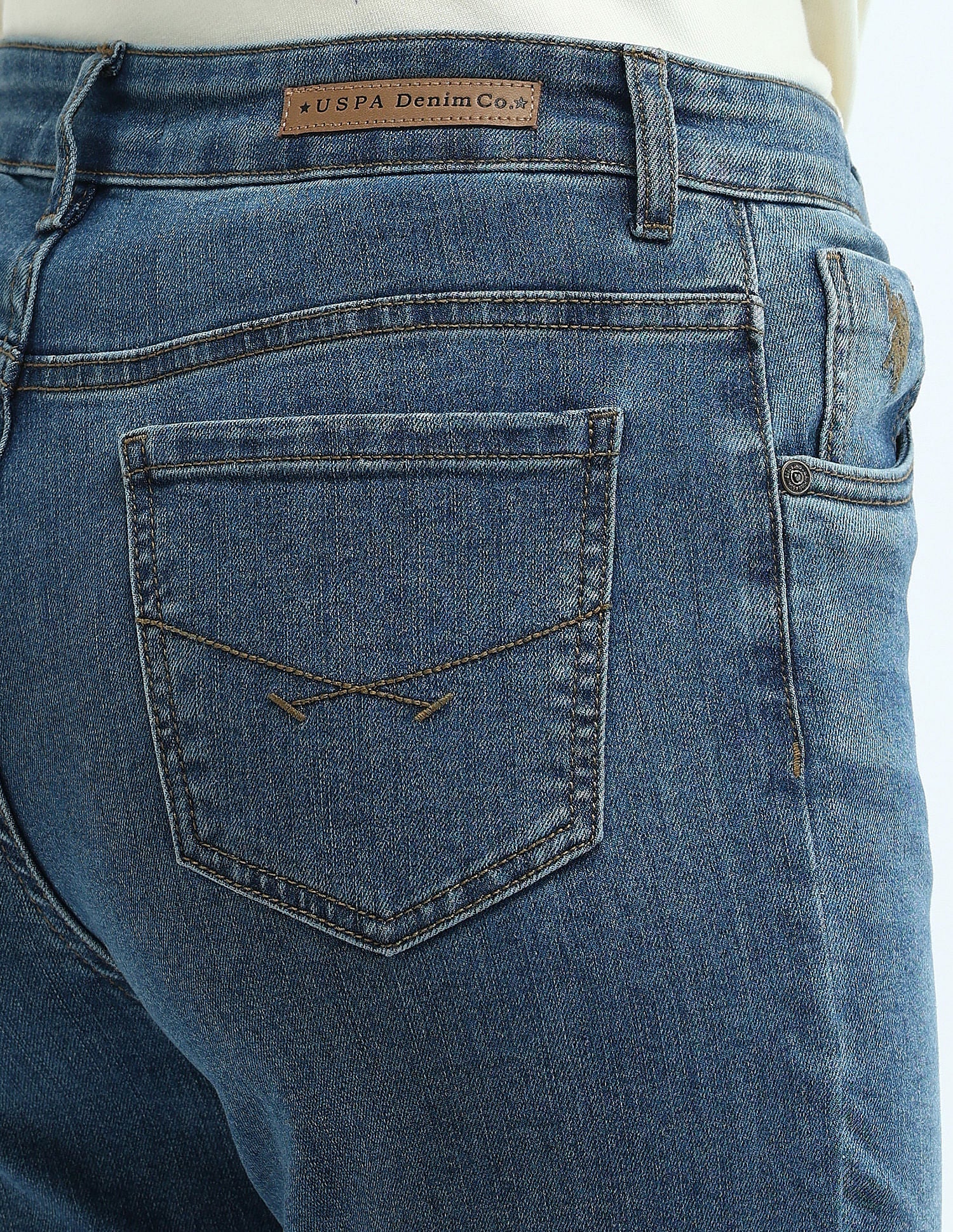 High Rise Flared Jeans Blue - U.S. Polo Assn. India | Large