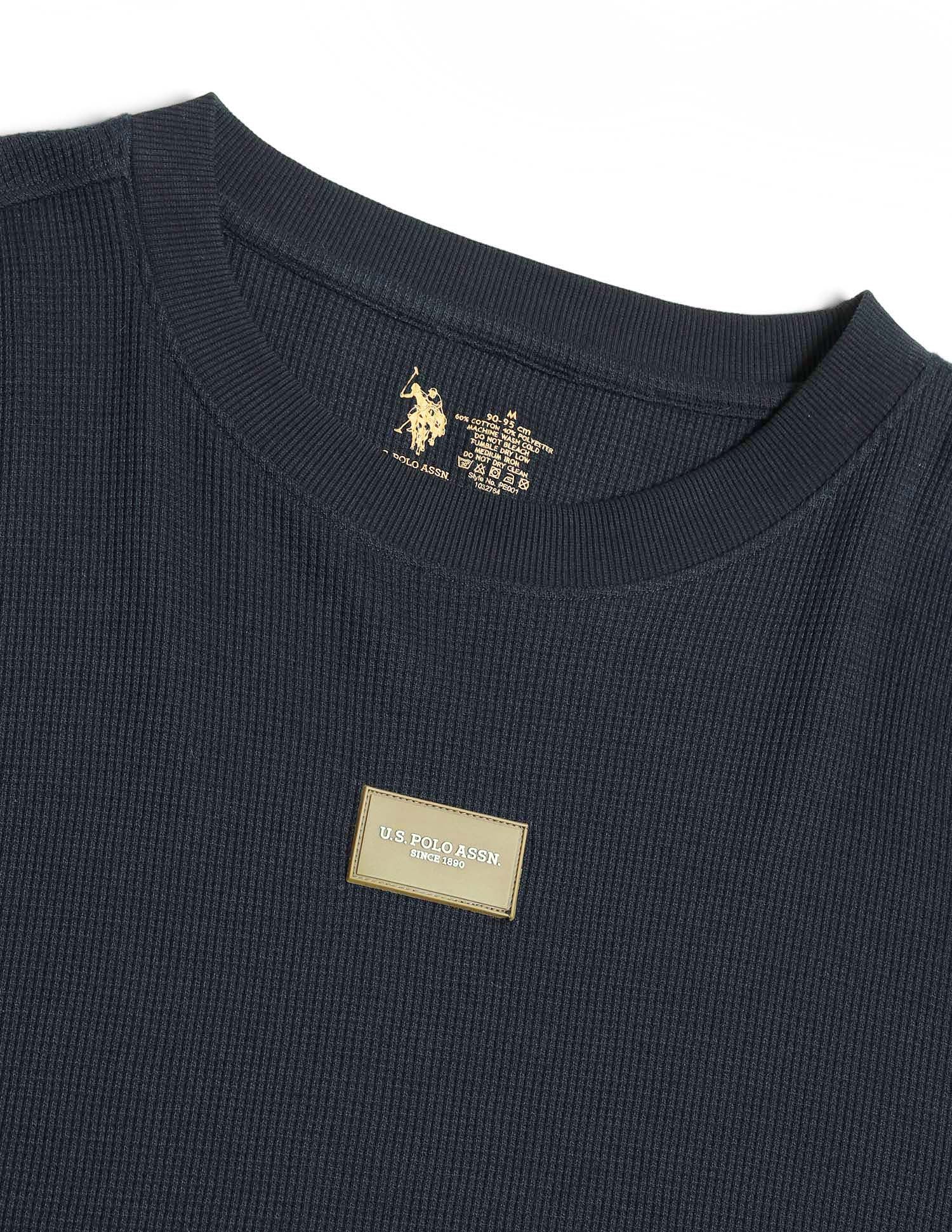 Oversized Fit Cotton PE001 Lounge T-Shirt - Pack Of 1 Navy - U.S. POLO ASSN. | Large