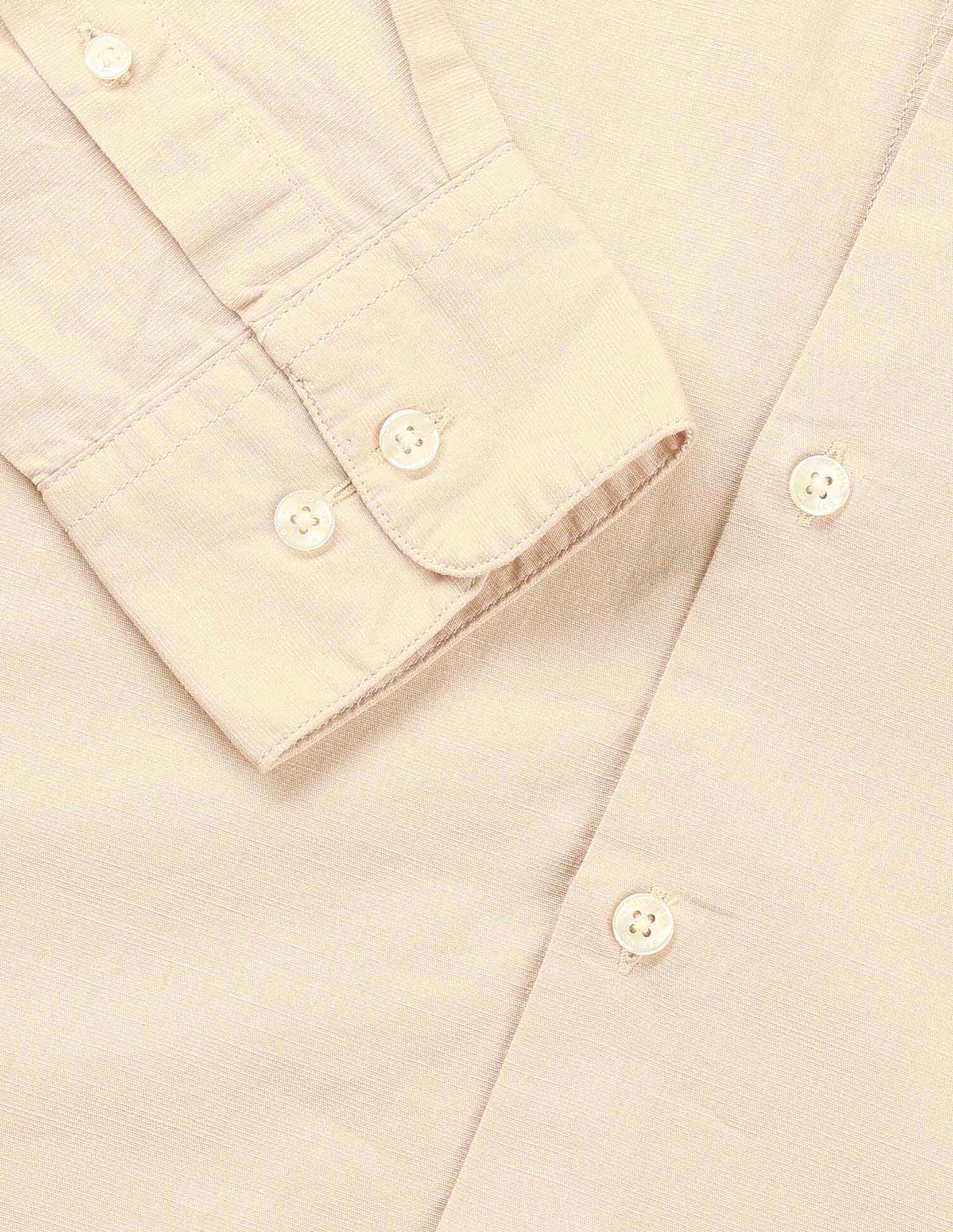 Solid Twill Tailored Fit Shirt Beige - U.S. Polo Assn. India | Large