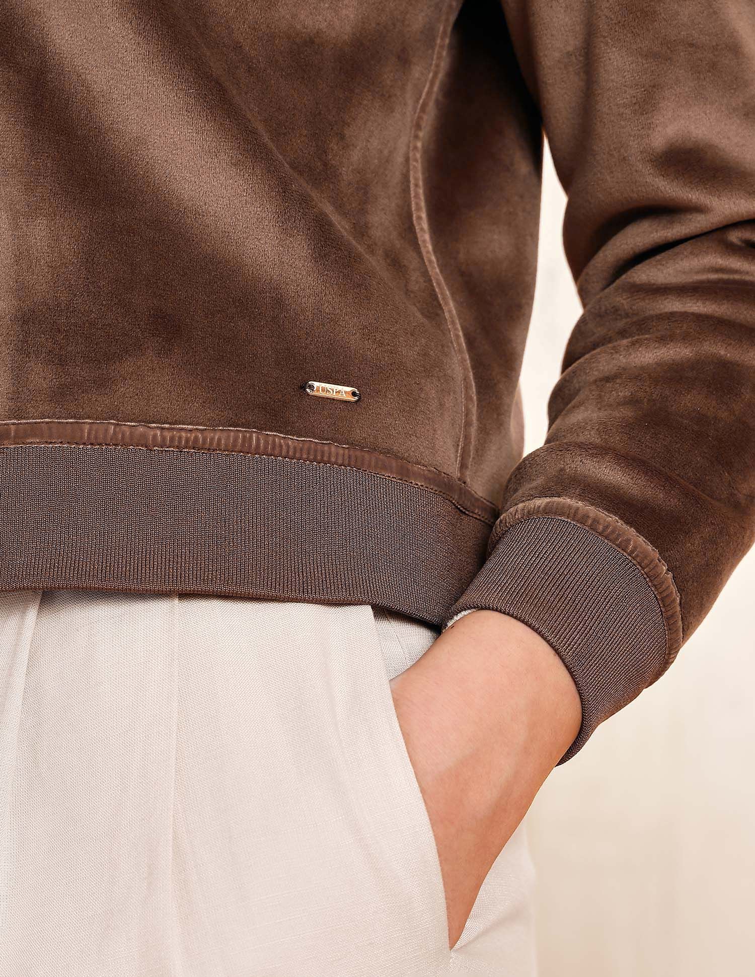 Solid Reversible Bomber Jacket Grey - U.S. POLO ASSN. | Large