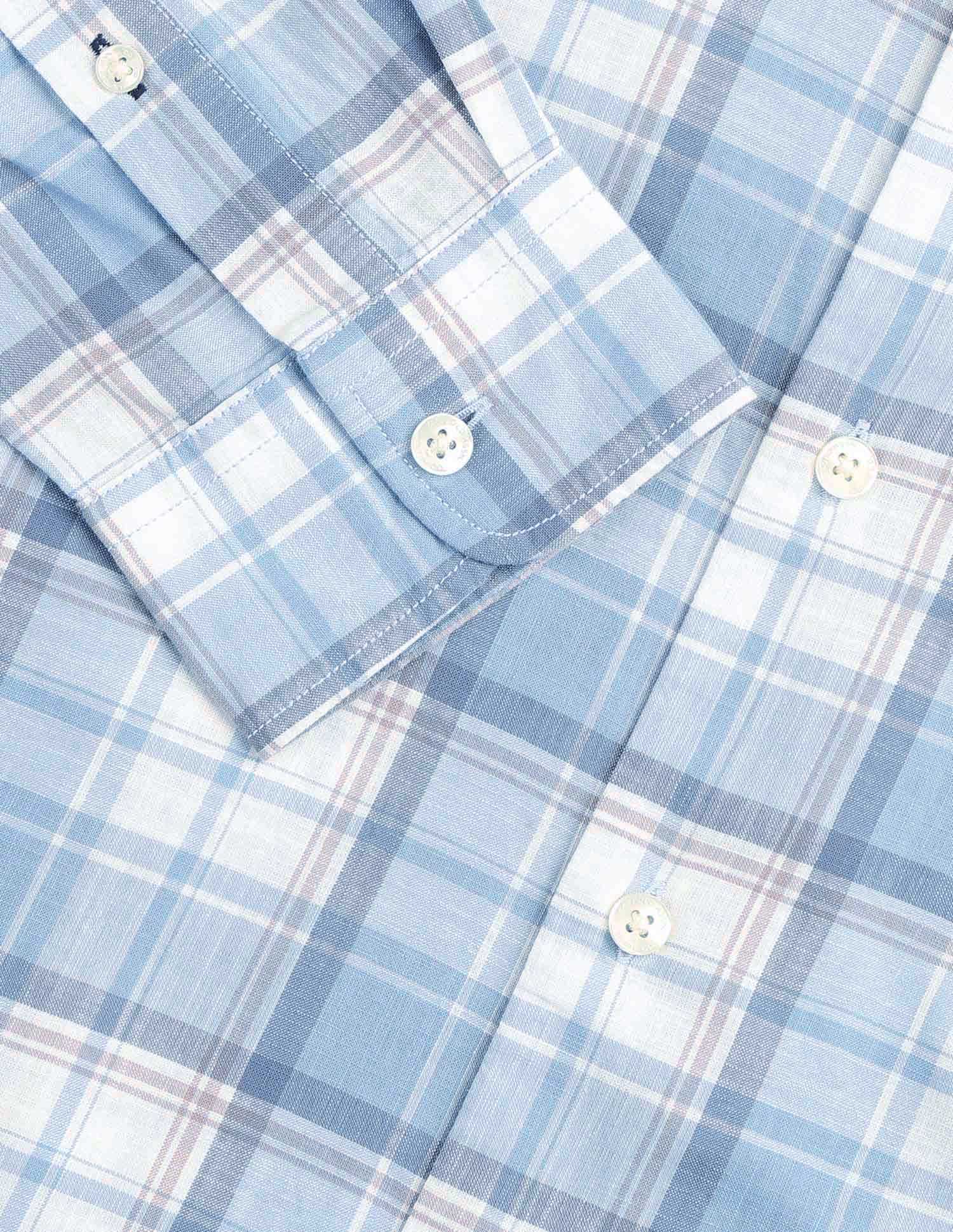 Tartan Checked Regular Fit Shirt Light Blue - U.S. POLO ASSN. | Large