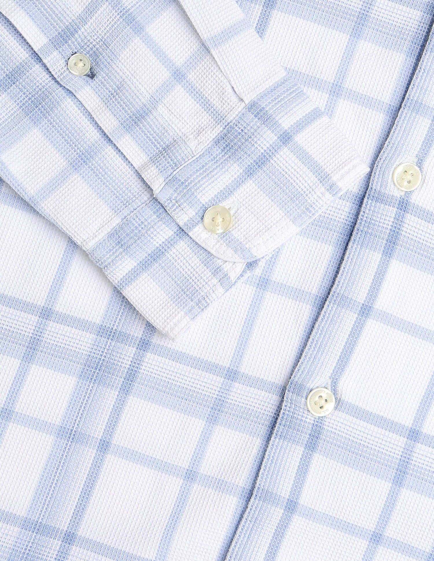 Tartan Checked Knitted Shirt Light Indigo - U.S. Polo Assn. India | Large