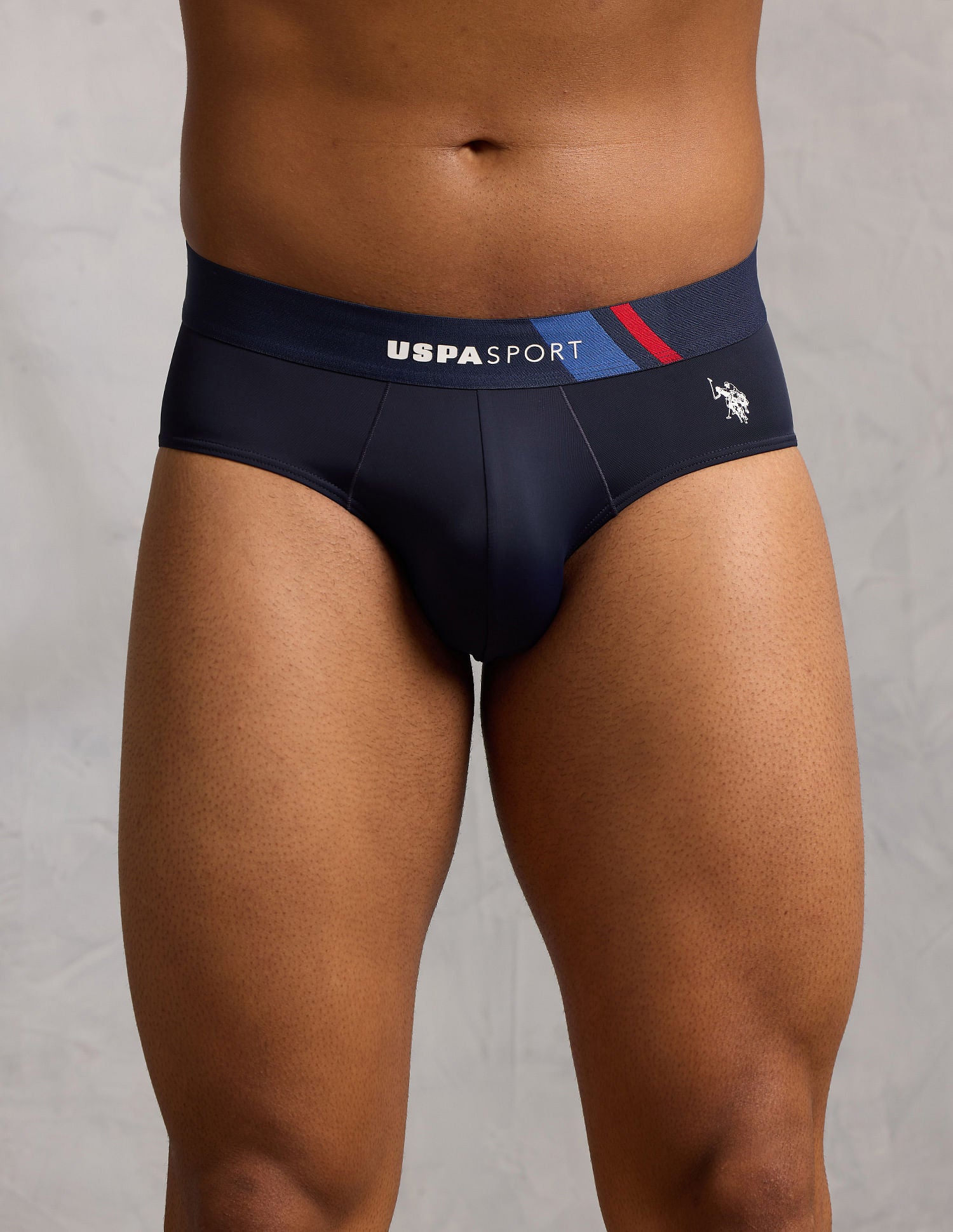 Micro Fibre Sports High Stretch Brief Navy - U.S. POLO ASSN. | Large