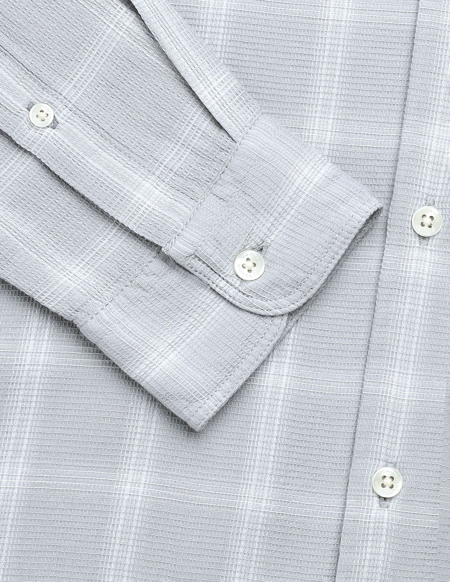 Grid Tattersall Checked Regular Fit Shirt Grey - U.S. Polo Assn. India | Large