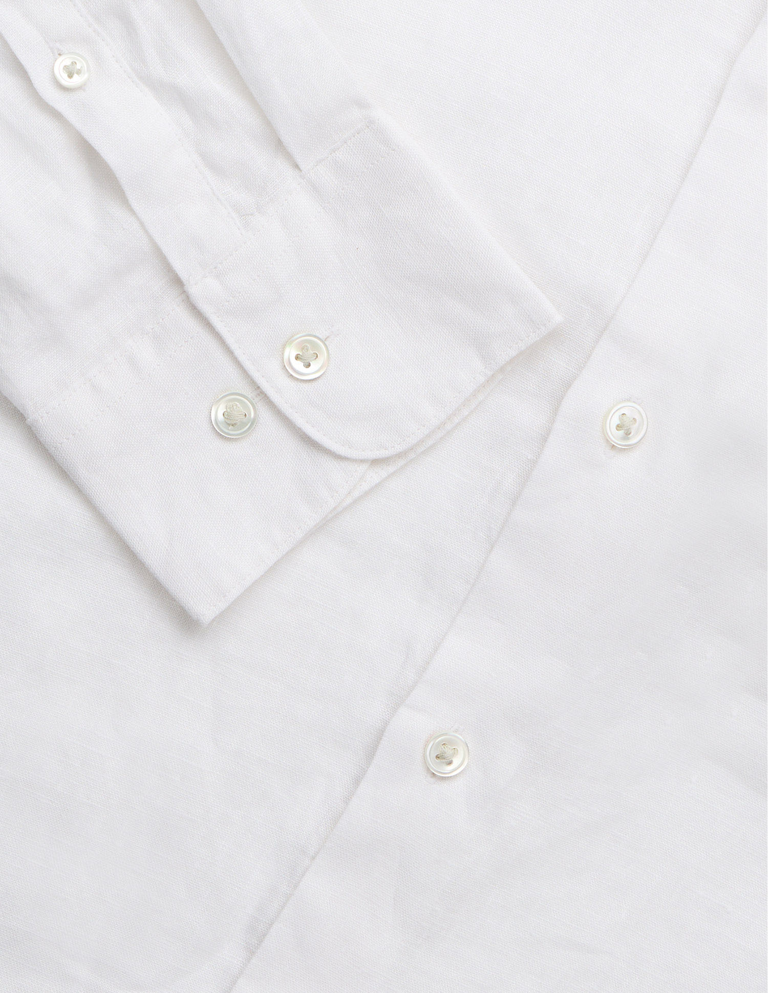 Pacho X Tailored Fit Pure Linen Shirt White - U.S. Polo Assn. India | Large
