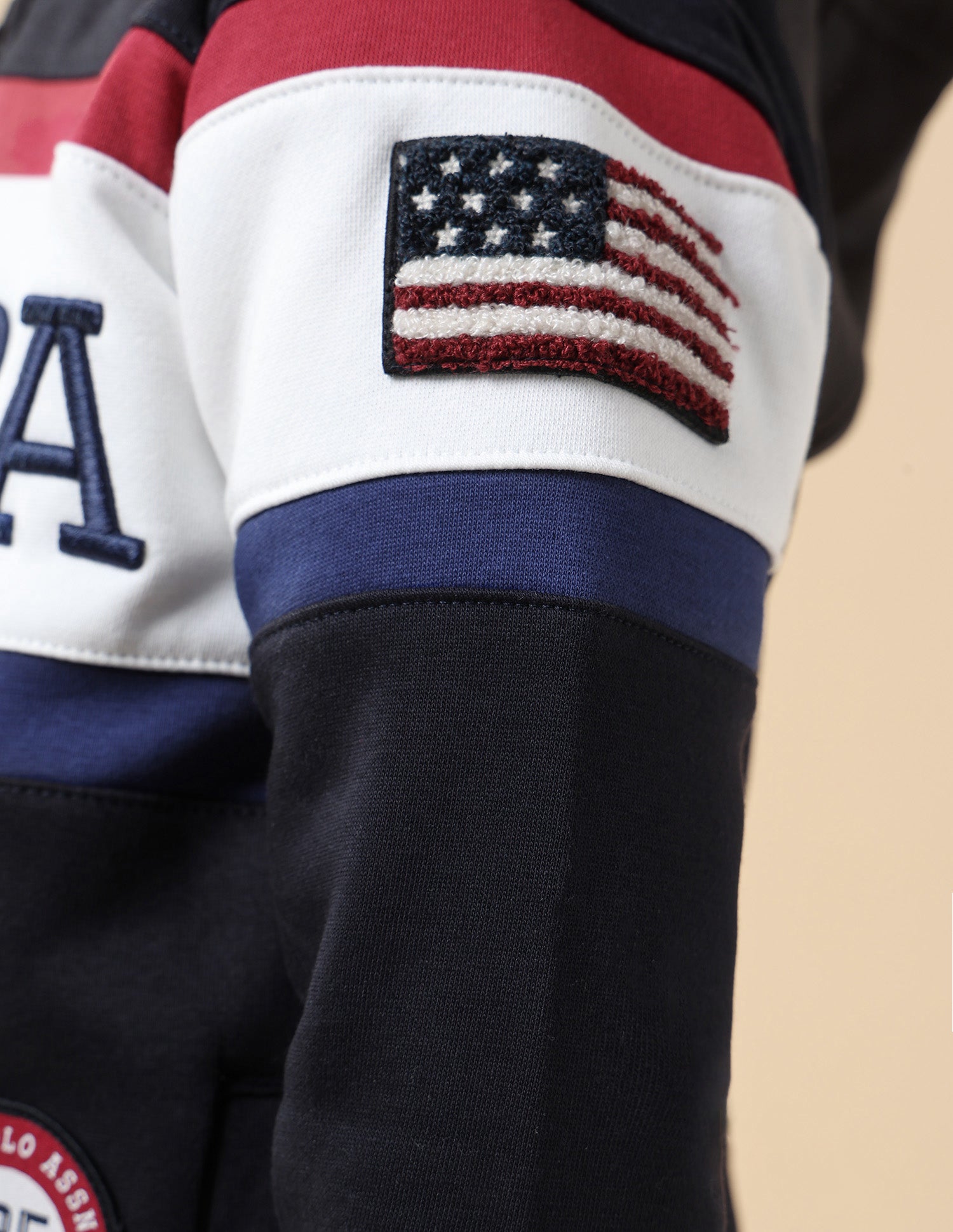 Boys Brand Appliqued Regular Fit Sweatshirt Navy - U.S. POLO ASSN. | Large