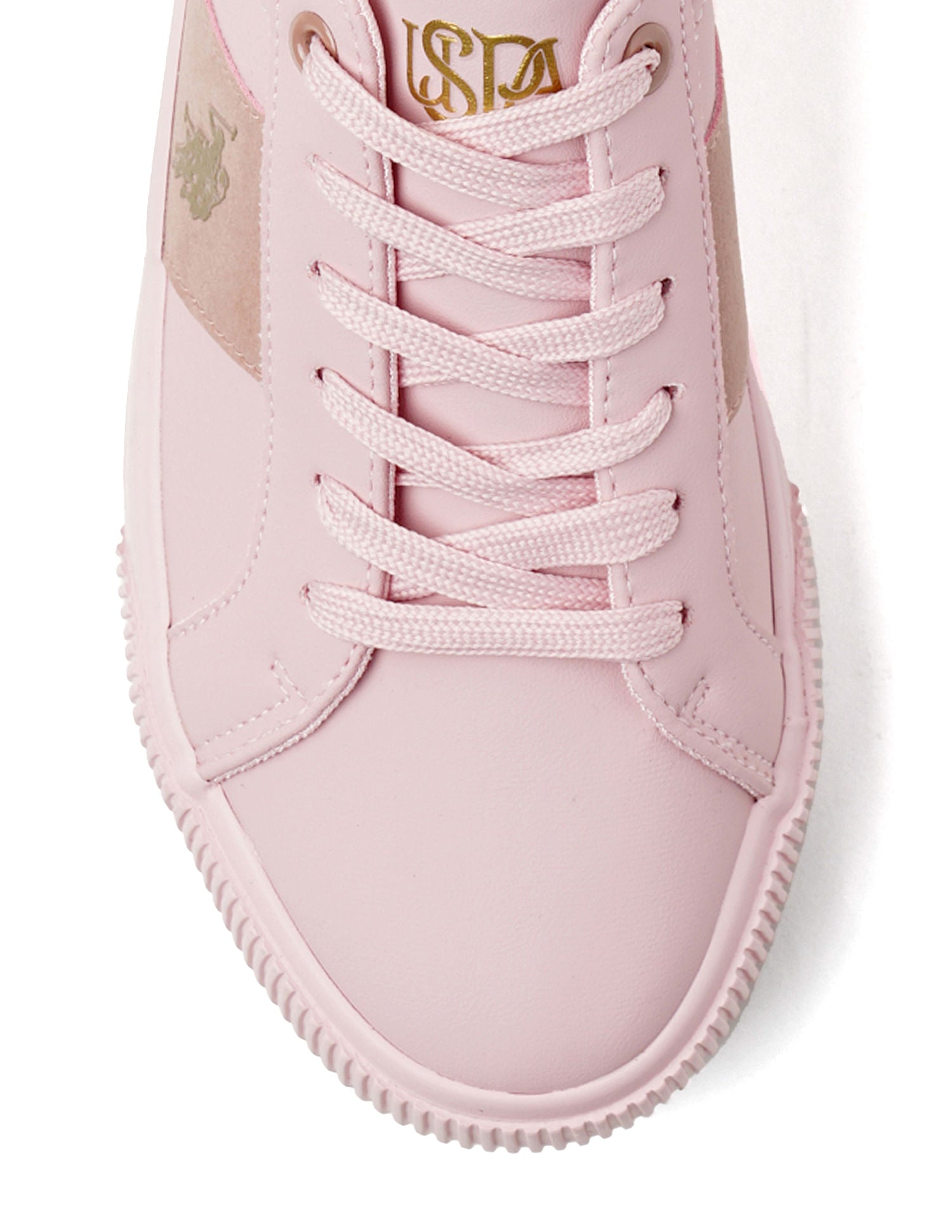 Women Ronnie Striped Sneakers Pink - U.S. POLO ASSN. | Large